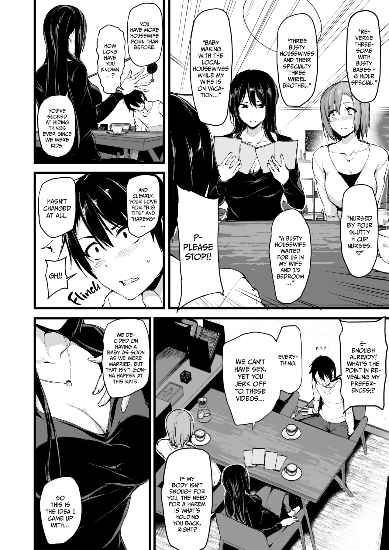Kyonyuu Ga Futariinai To Bokkishinai Otto No Tame Ni Tomodachi O Tsuretekita Tsuma Chapter 1-3 page 5