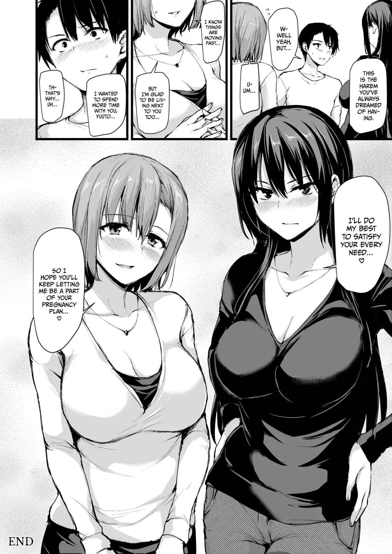 Kyonyuu Ga Futariinai To Bokkishinai Otto No Tame Ni Tomodachi O Tsuretekita Tsuma Chapter 1-3 page 55