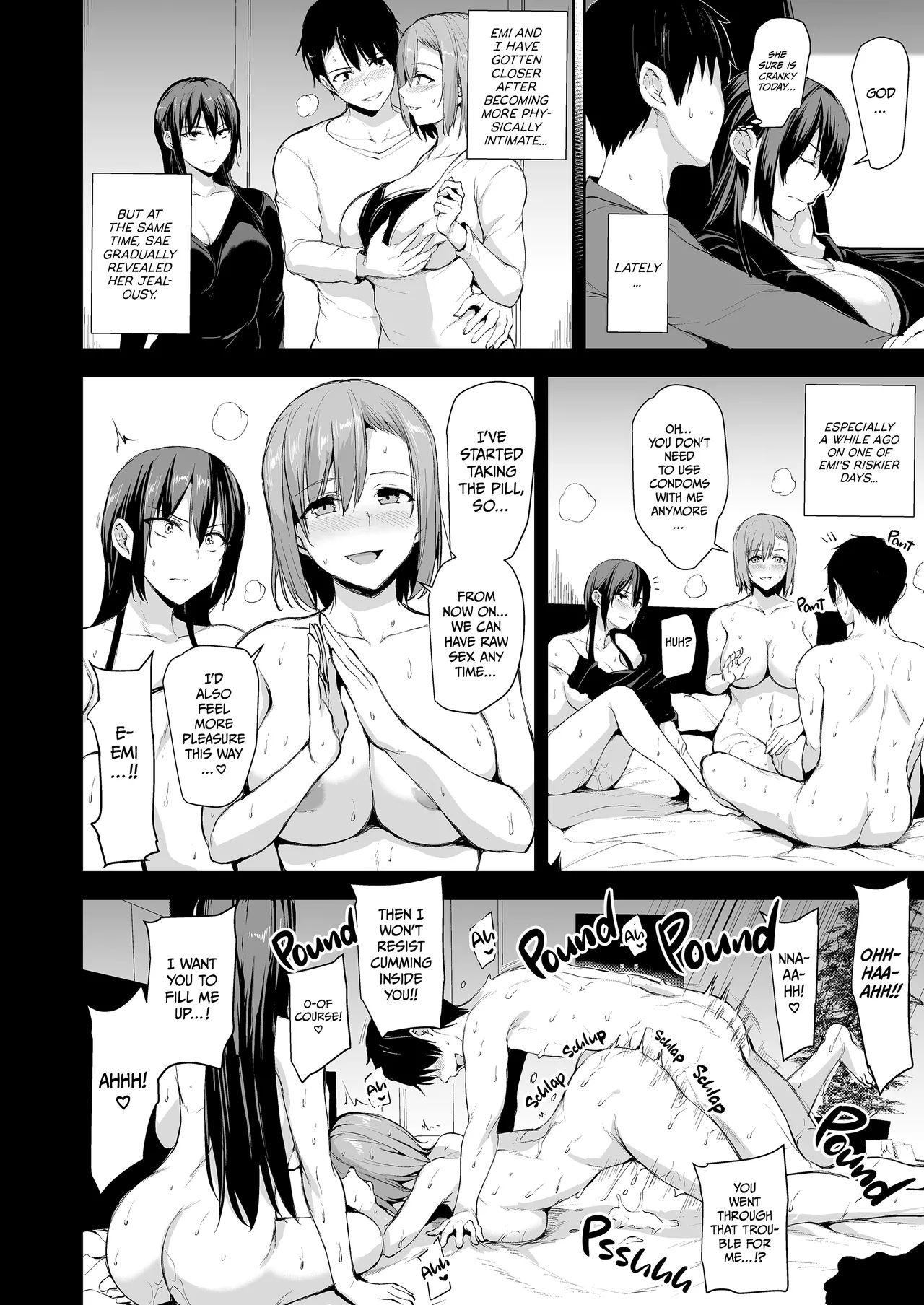 Kyonyuu Ga Futariinai To Bokkishinai Otto No Tame Ni Tomodachi O Tsuretekita Tsuma Chapter 1-3 page 72
