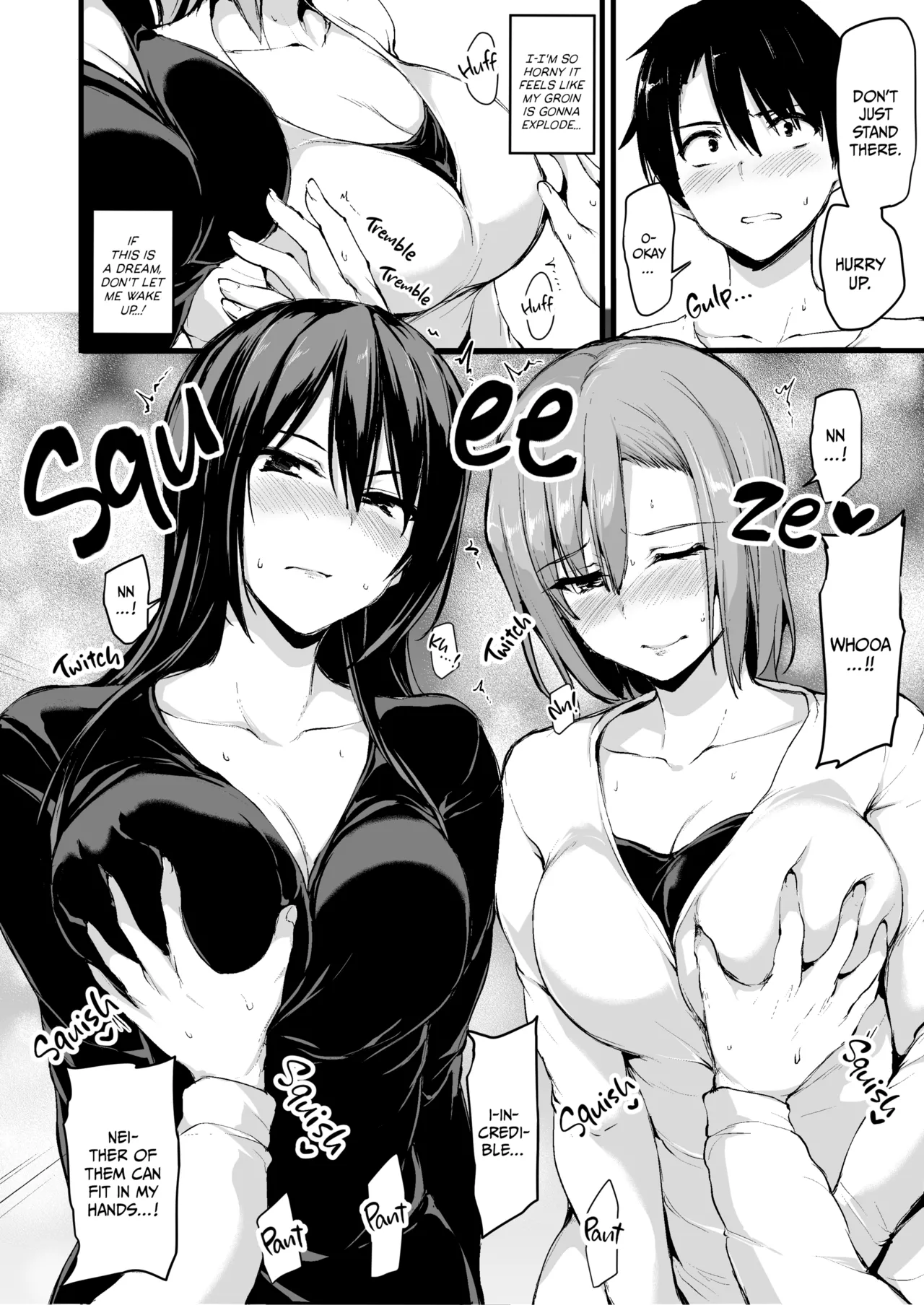 Kyonyuu Ga Futariinai To Bokkishinai Otto No Tame Ni Tomodachi O Tsuretekita Tsuma Chapter 1-3 page 9