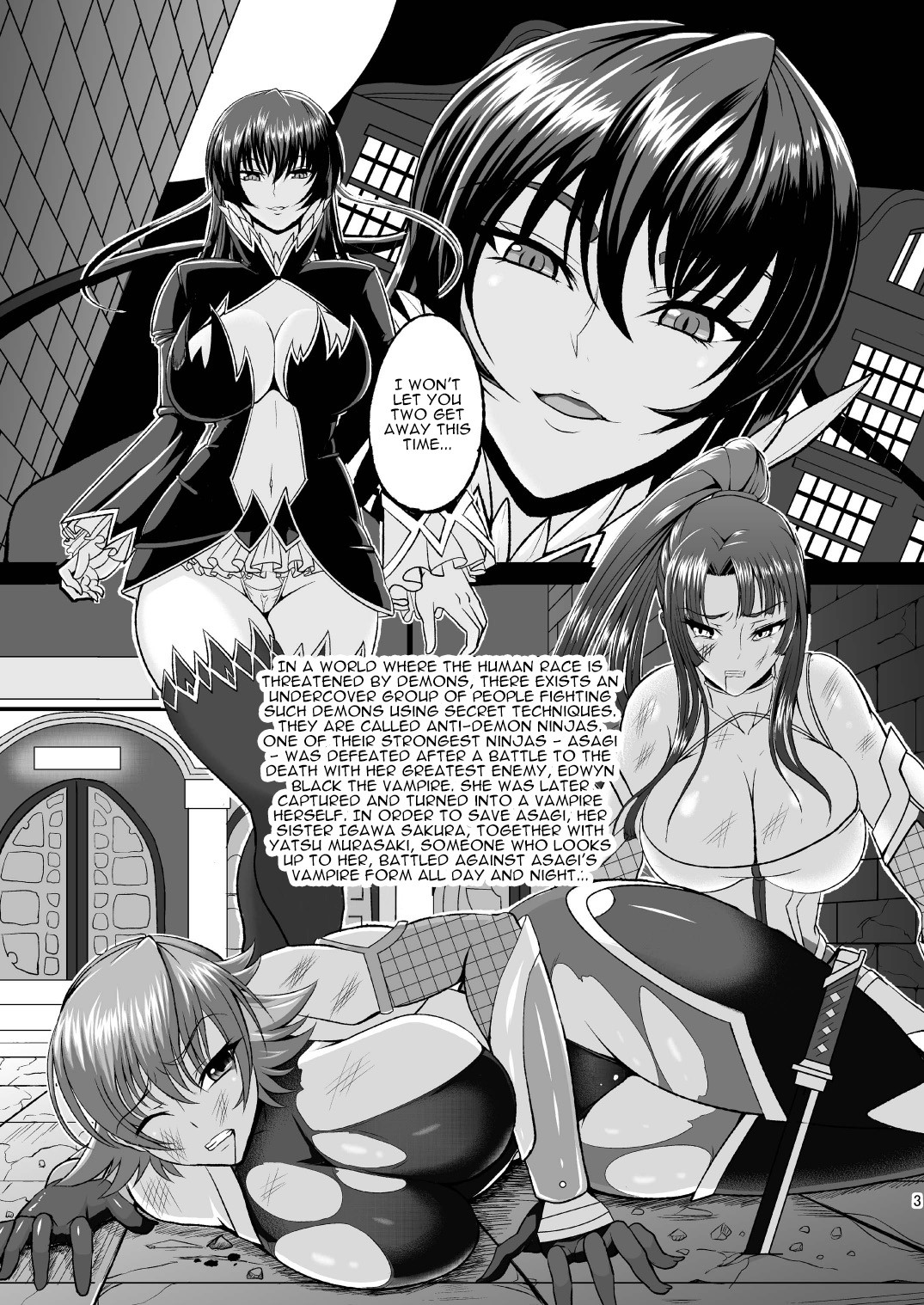 Kyuuketsuki Asagi ~Kanin Choukyou Dorei~ page 3