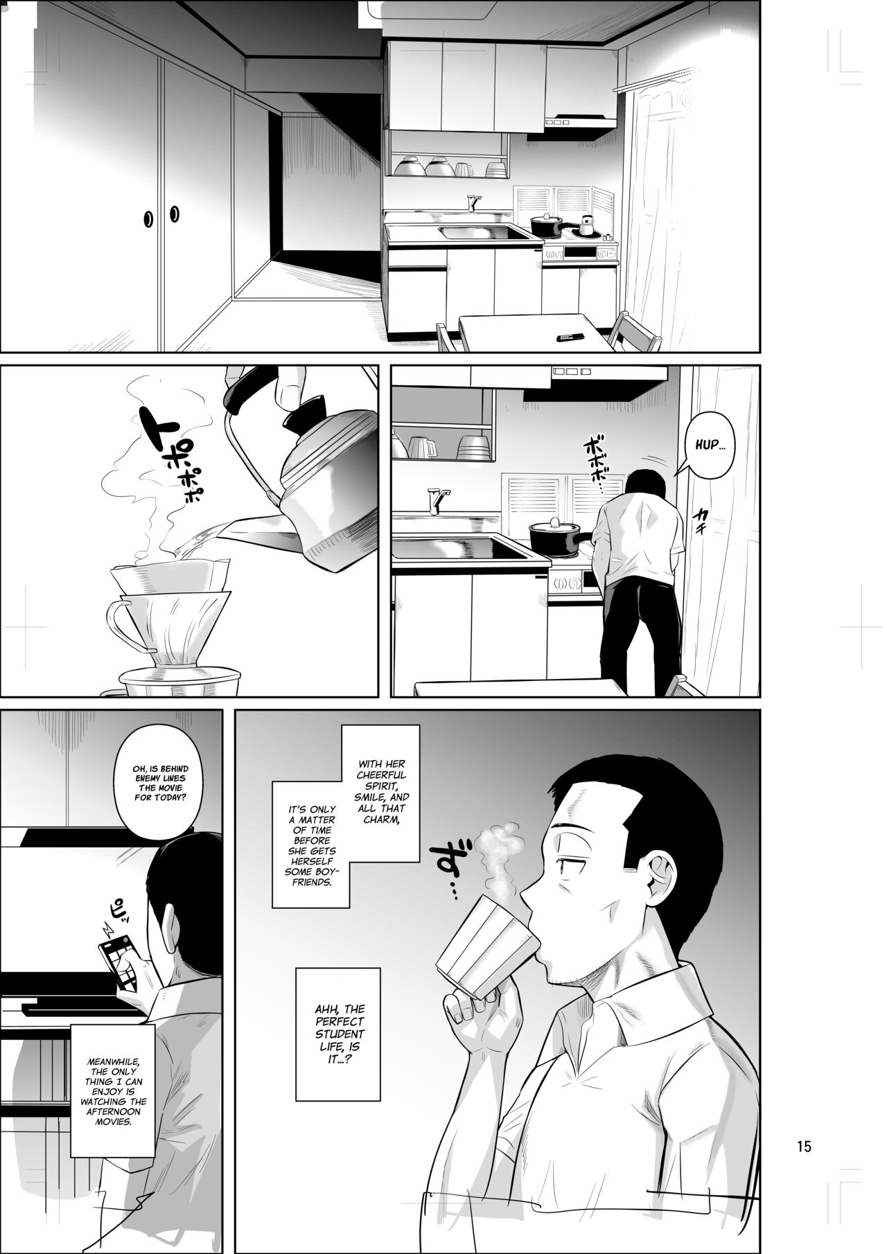 Lands a Job at a Foreign Student Dorm page 16