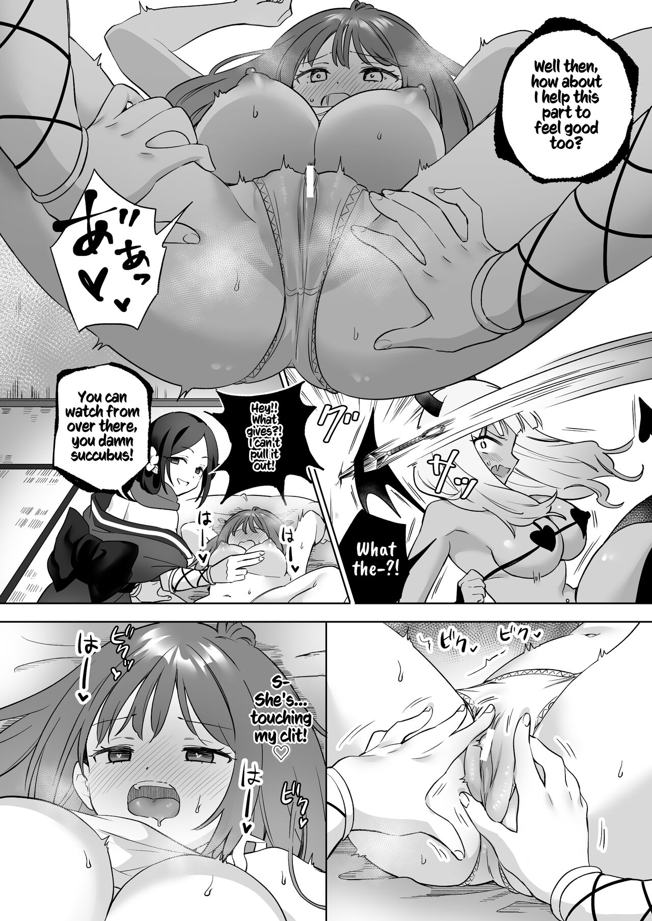 Lesbian Awakening: Succubus vs Kunoichi! ~Don't Use My Body to Fight your Sexy Lesbian Battle~ page 19