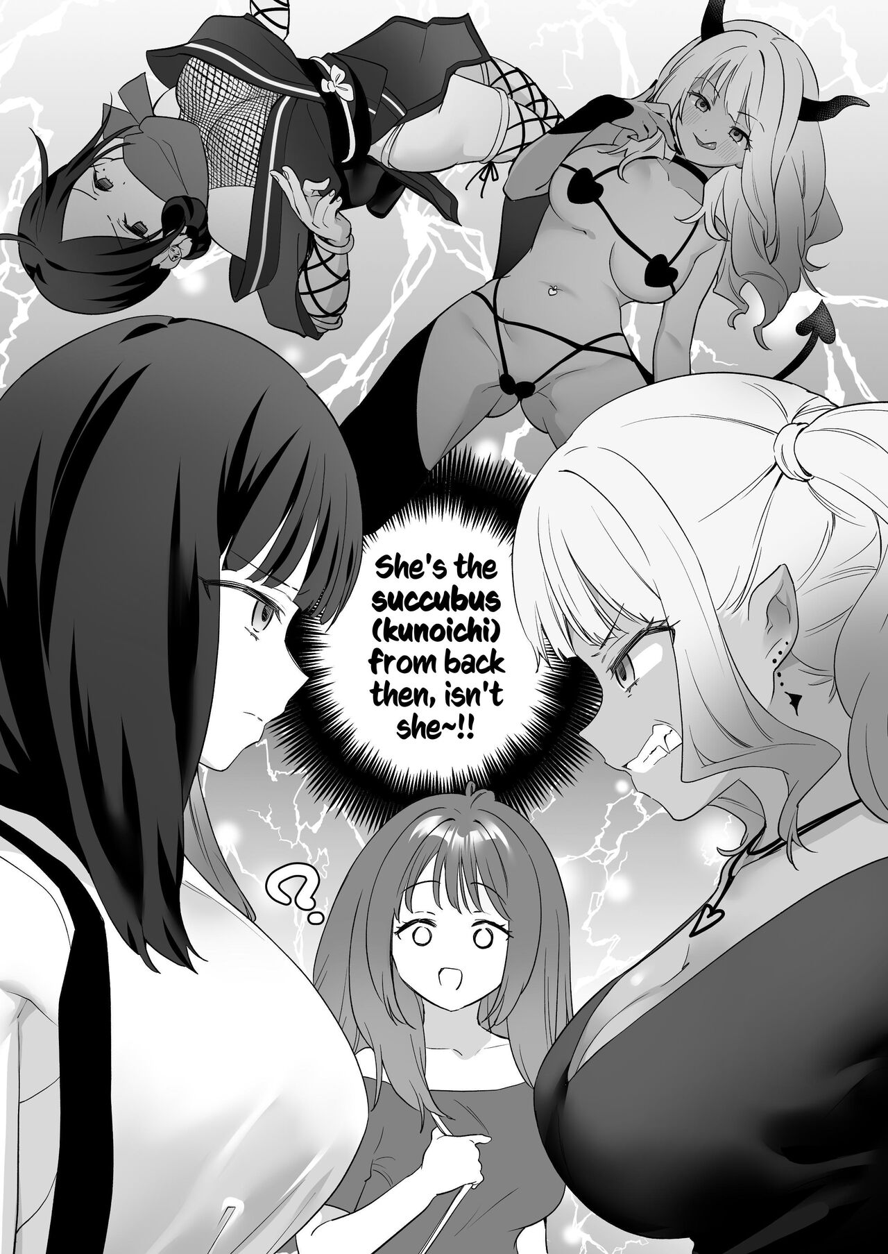 Lesbian Awakening: Succubus vs Kunoichi! ~Don't Use My Body to Fight your Sexy Lesbian Battle~ page 36