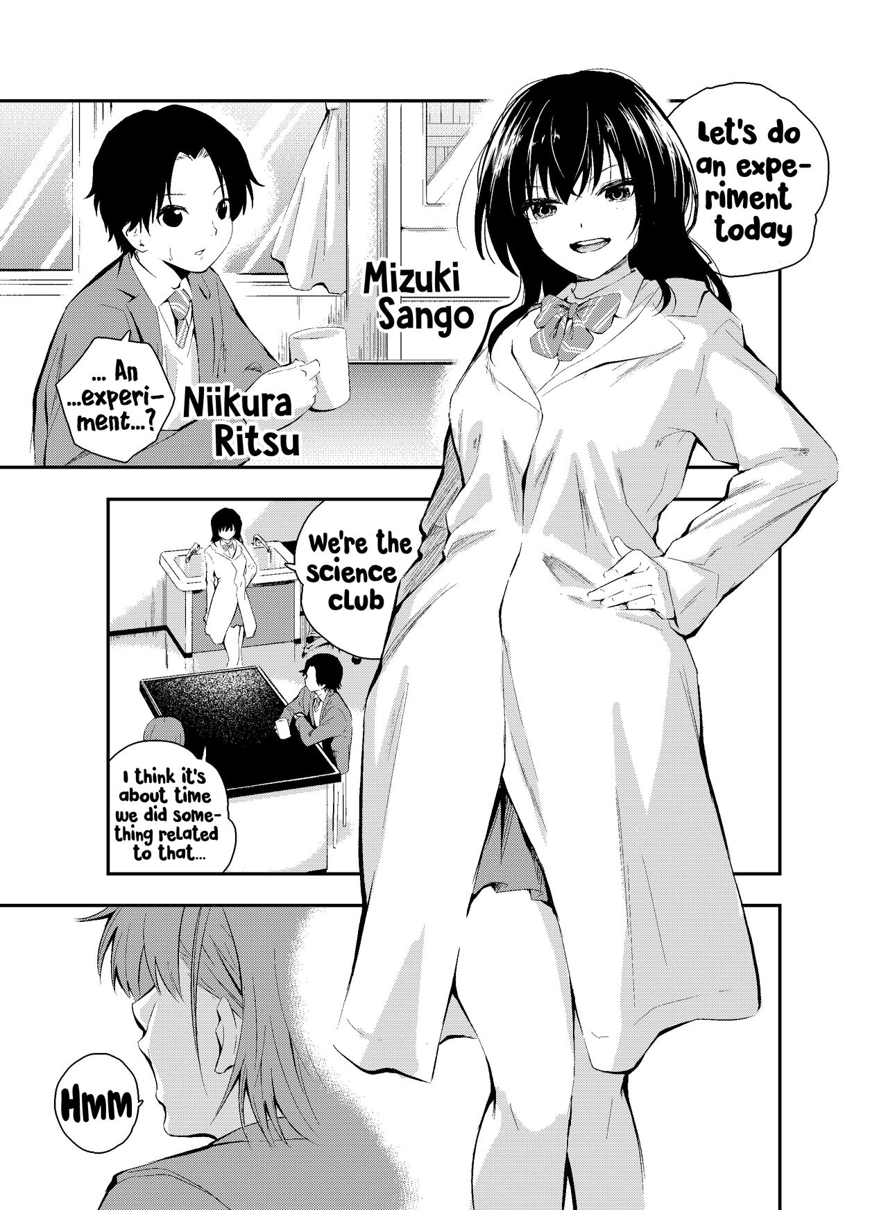 Let's do an experiment. Can we take lessons naked without our classmates discovering us...? page 3