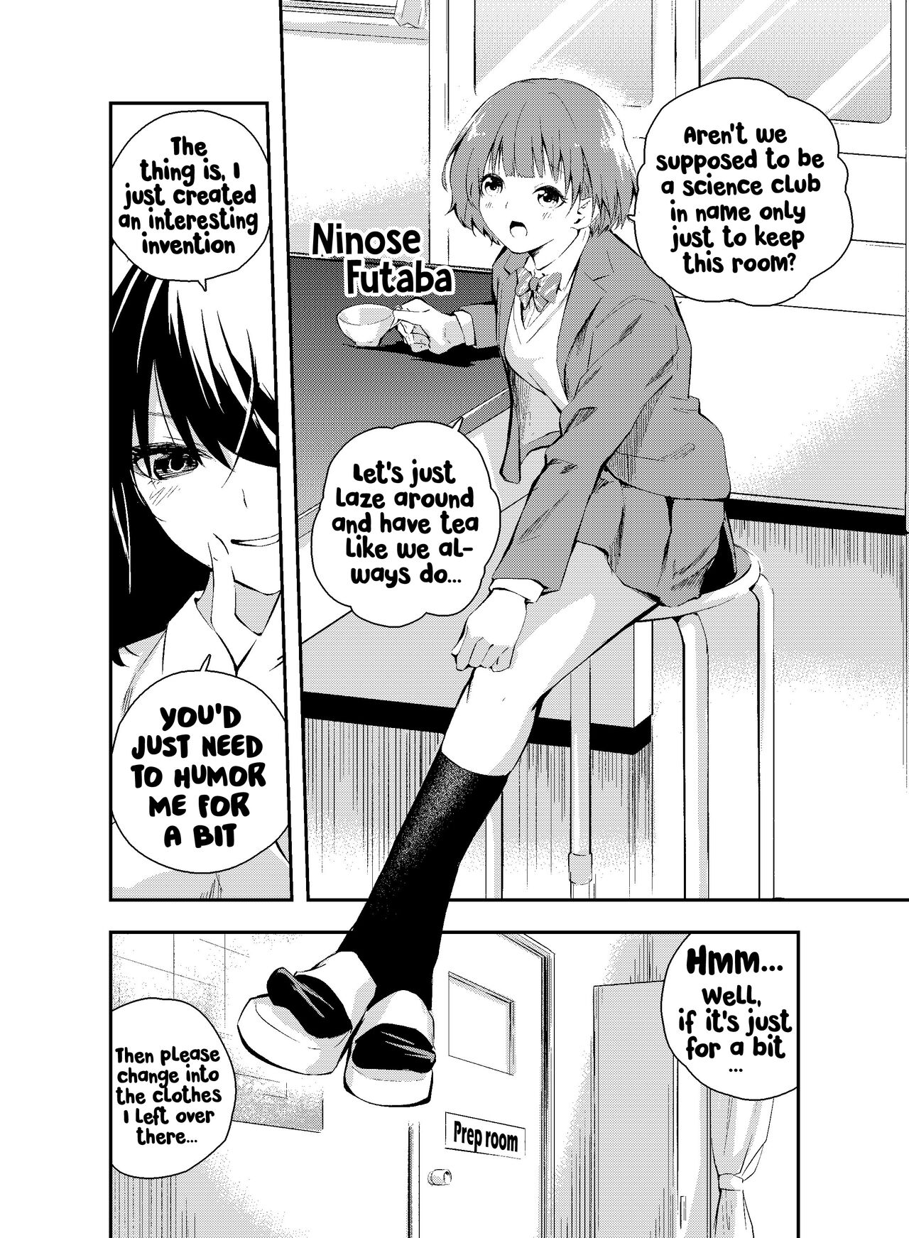 Let's do an experiment. Can we take lessons naked without our classmates discovering us...? page 4