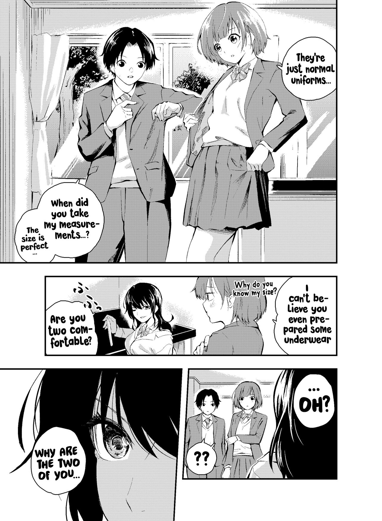 Let's do an experiment. Can we take lessons naked without our classmates discovering us...? page 5