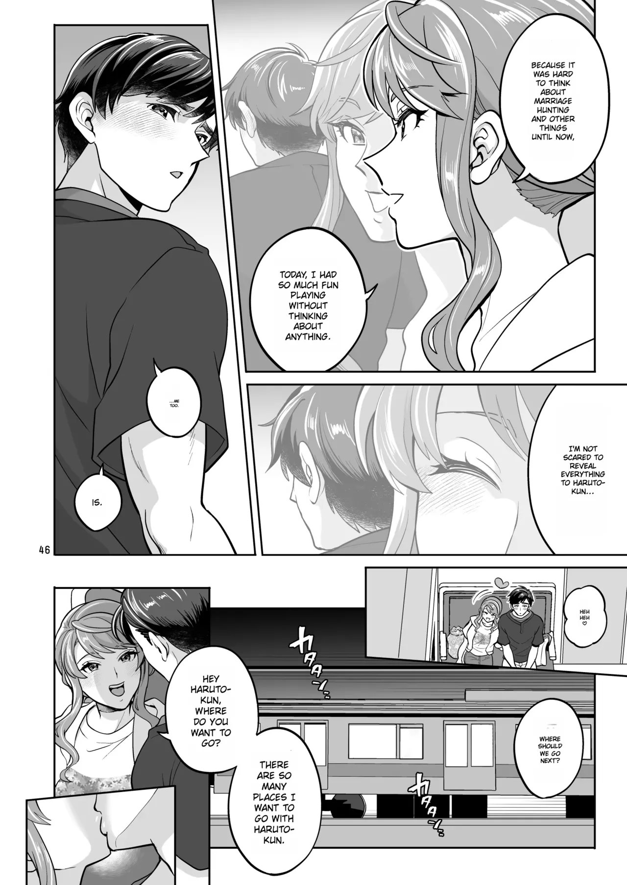 Let's have sex at the beach with my futanari girlfriend ♡ page 46