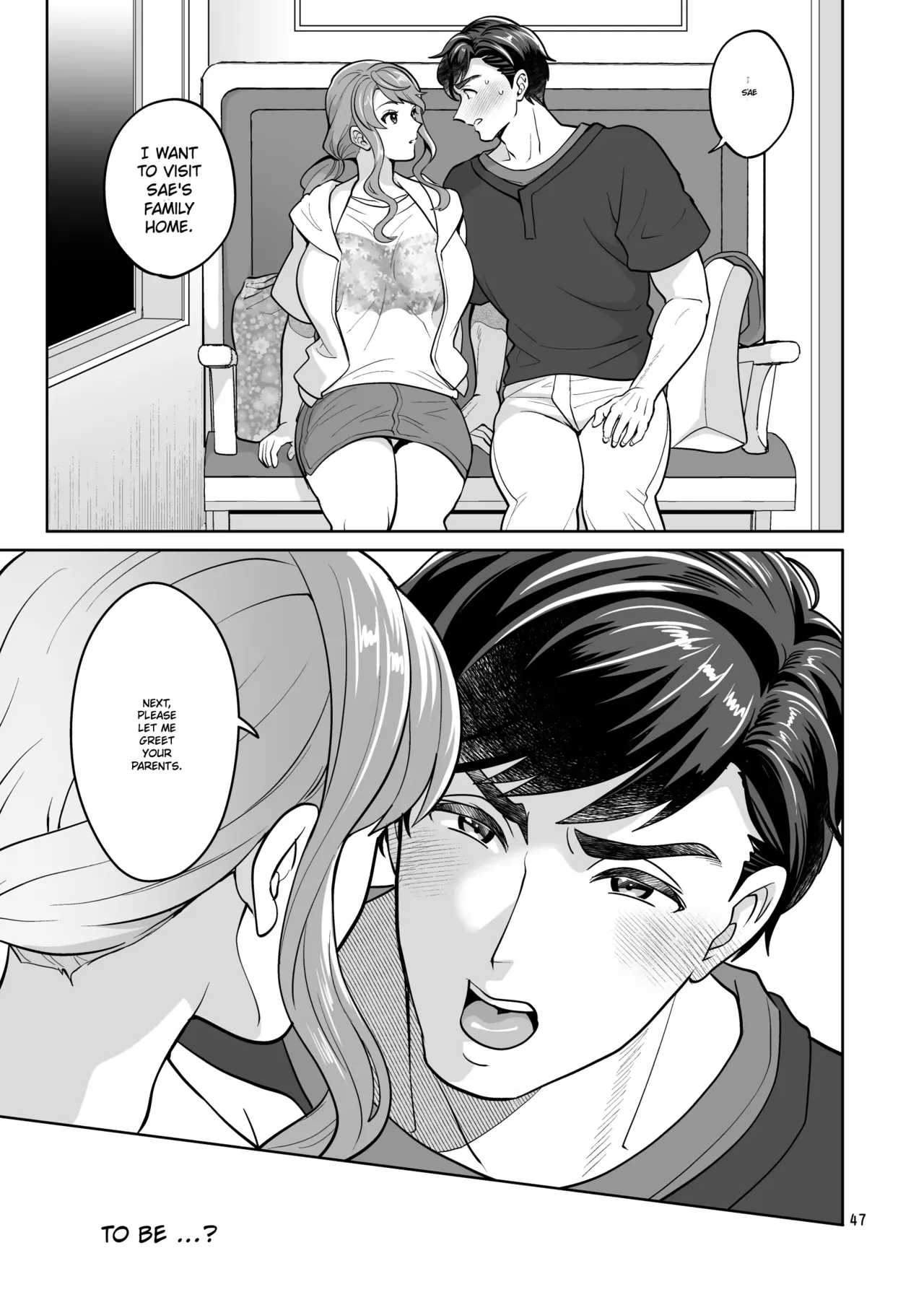 Let's have sex at the beach with my futanari girlfriend ♡ page 47