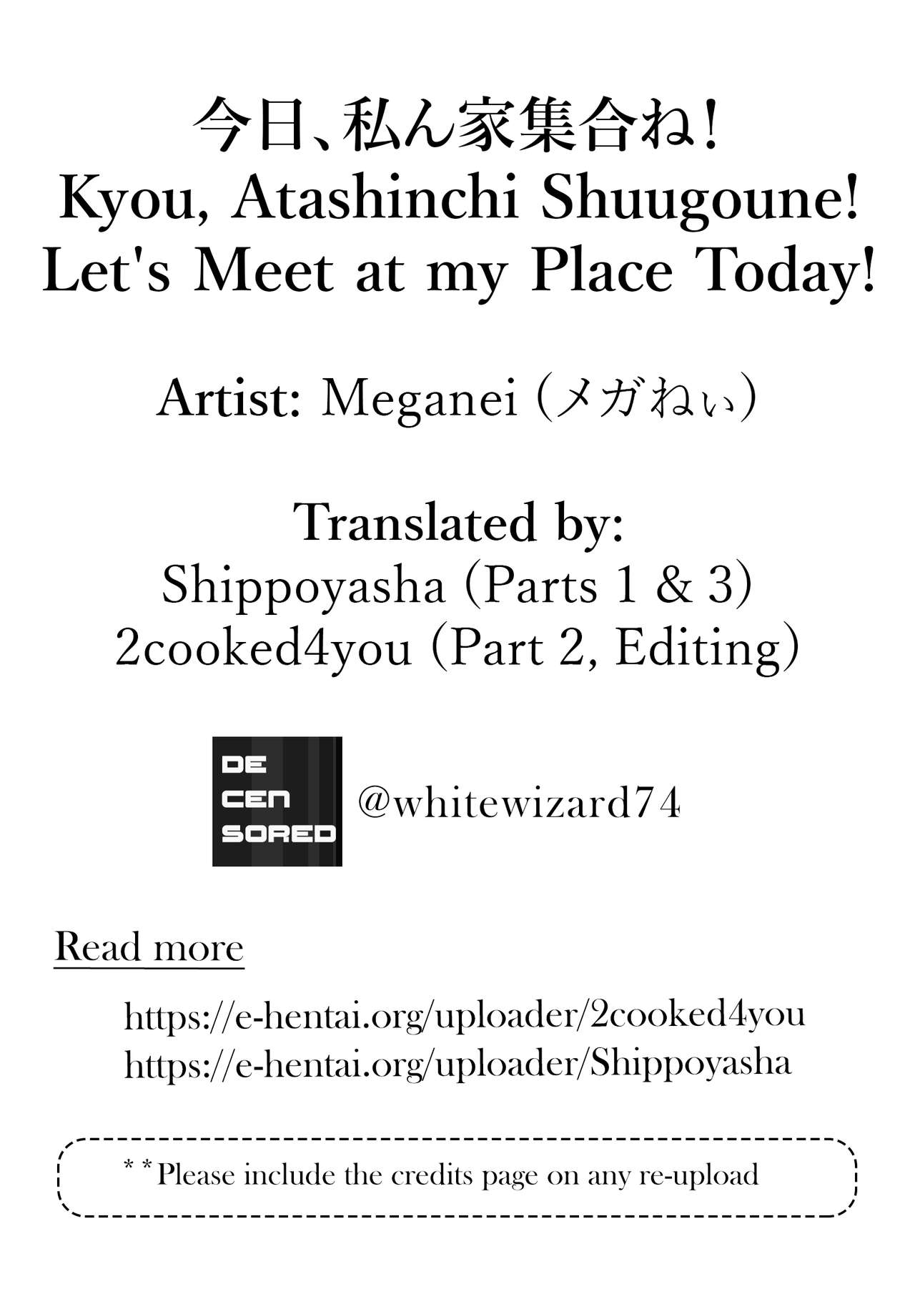 Let's Meet at my Place Today! page 84