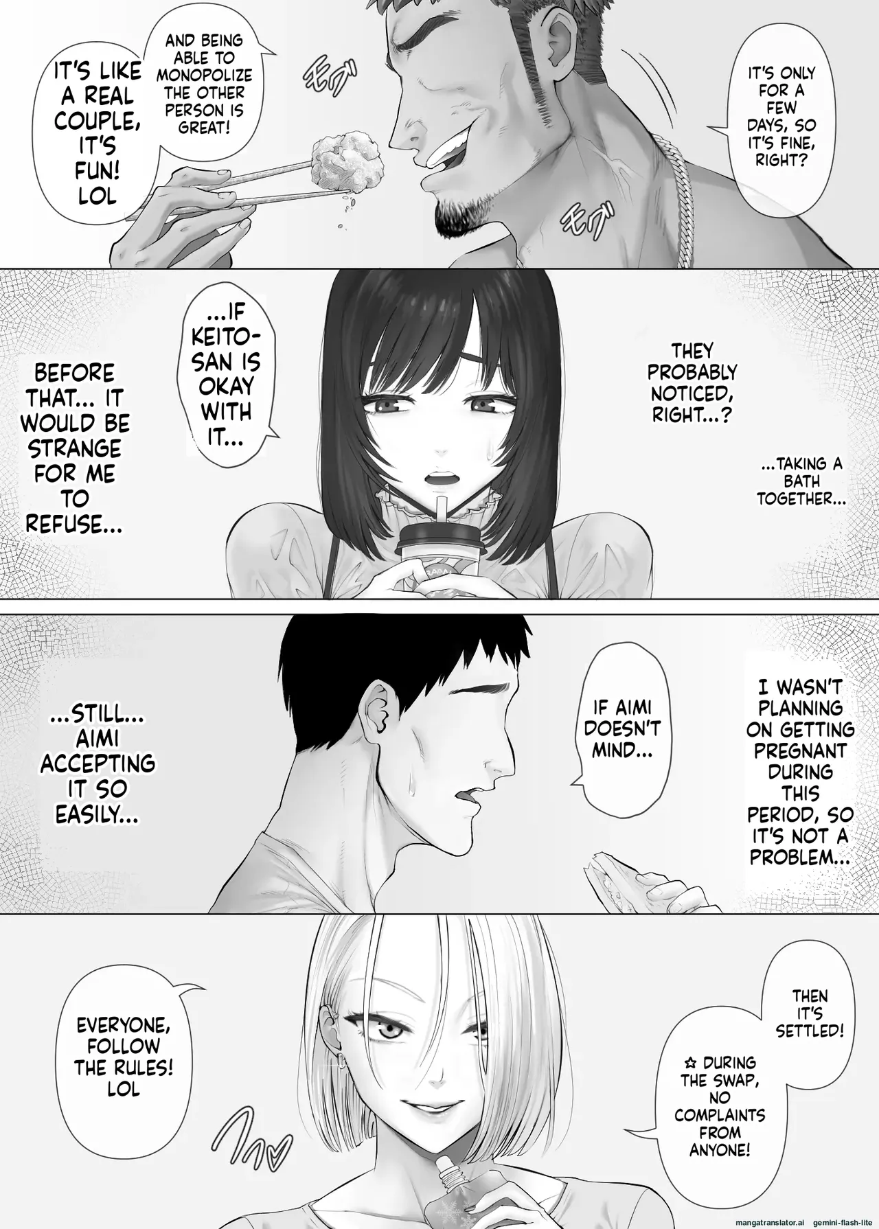 LeveChi na Swapping 3 ~Honrosareru Fuufu Hen~ page 22