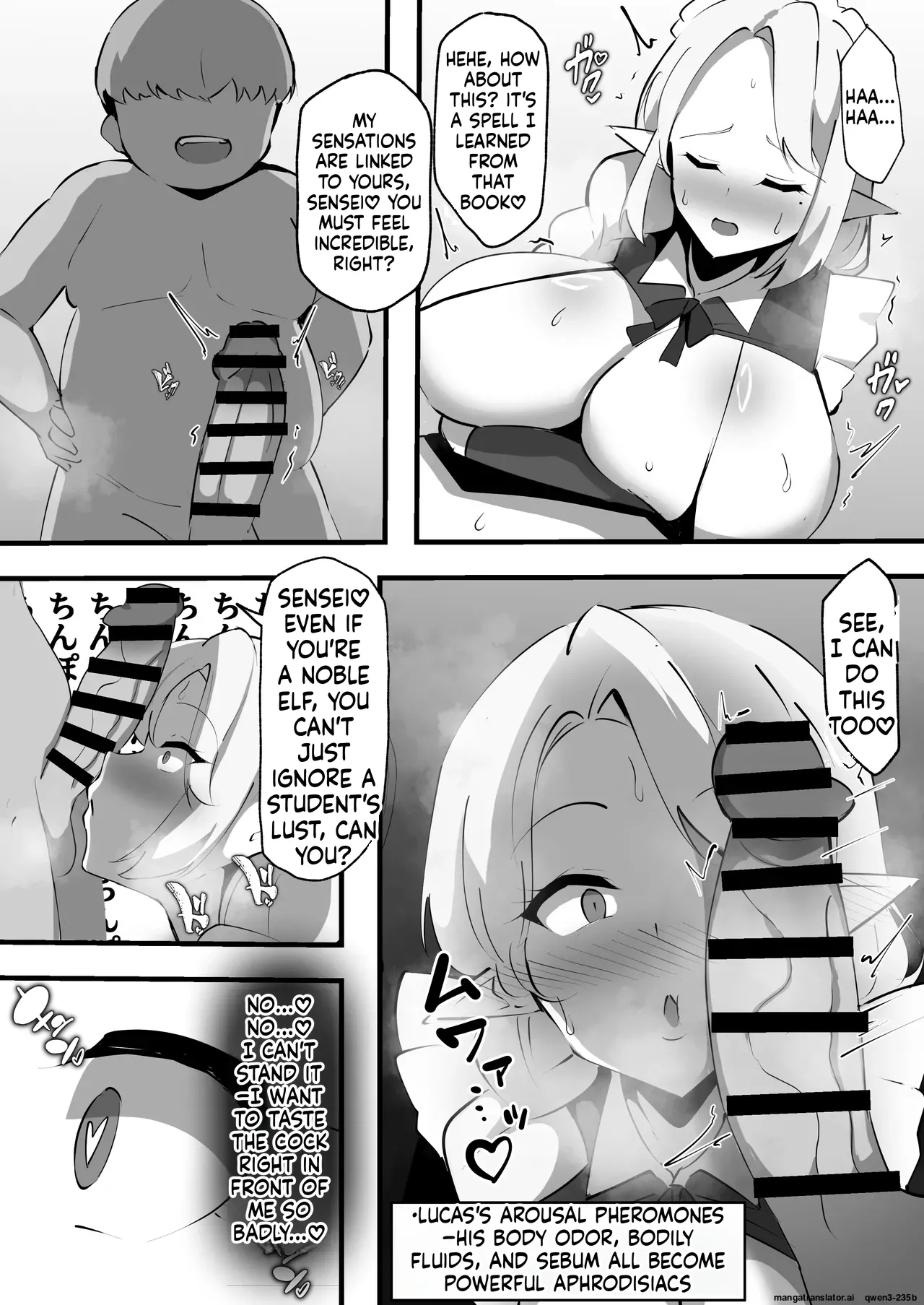 Lewd Corruption Magic Lesson ~The Married Elf Wife Becomes the Perverted Noble's Impregnating Meat Toilet~ page 13