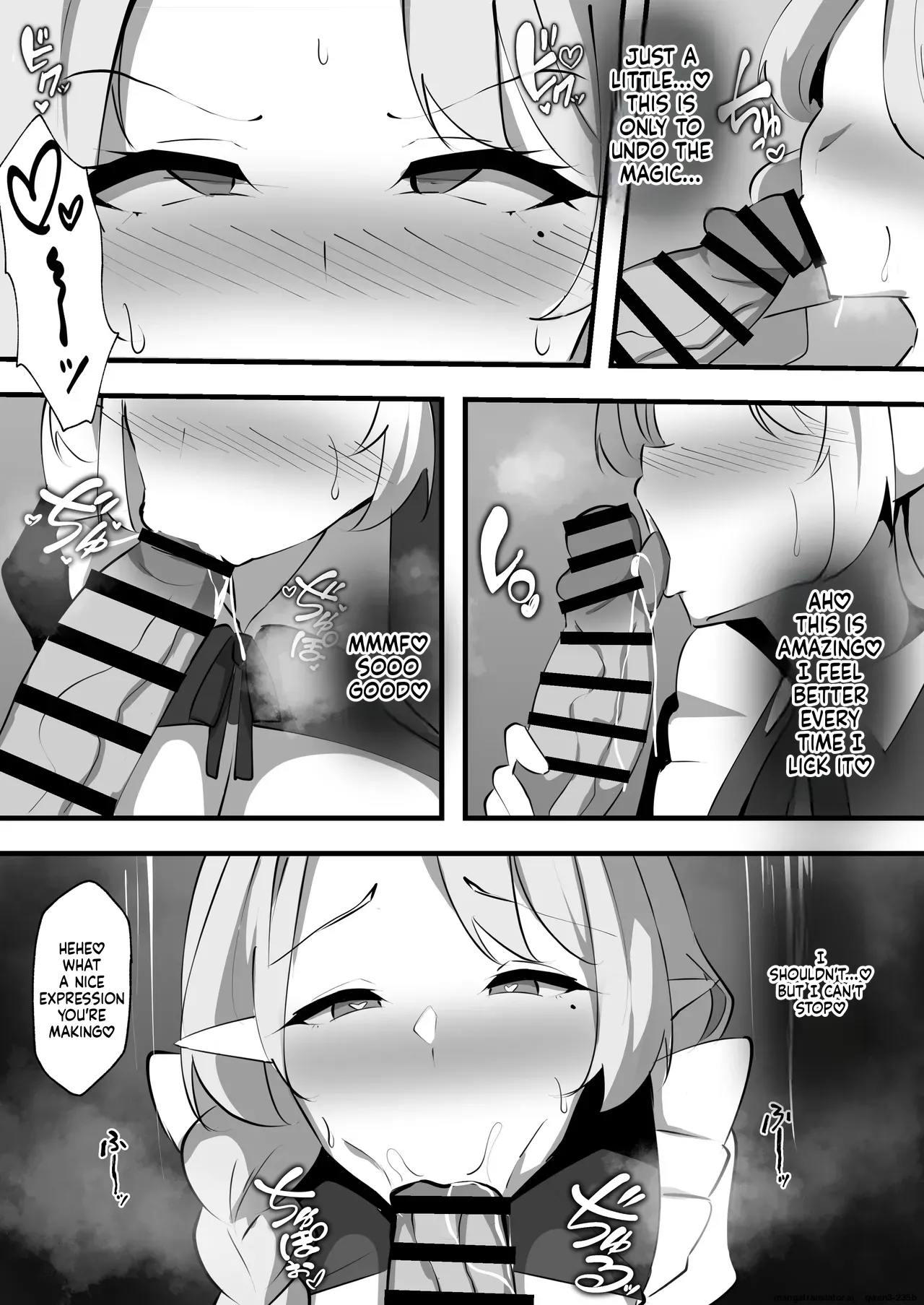 Lewd Corruption Magic Lesson ~The Married Elf Wife Becomes the Perverted Noble's Impregnating Meat Toilet~ page 14