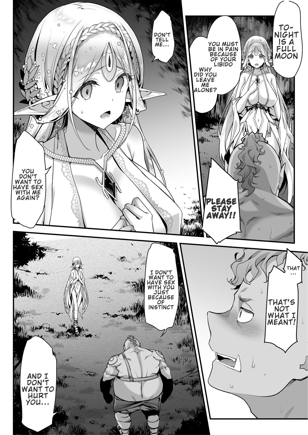 Lewd Elf Likes Orc-kun page 17