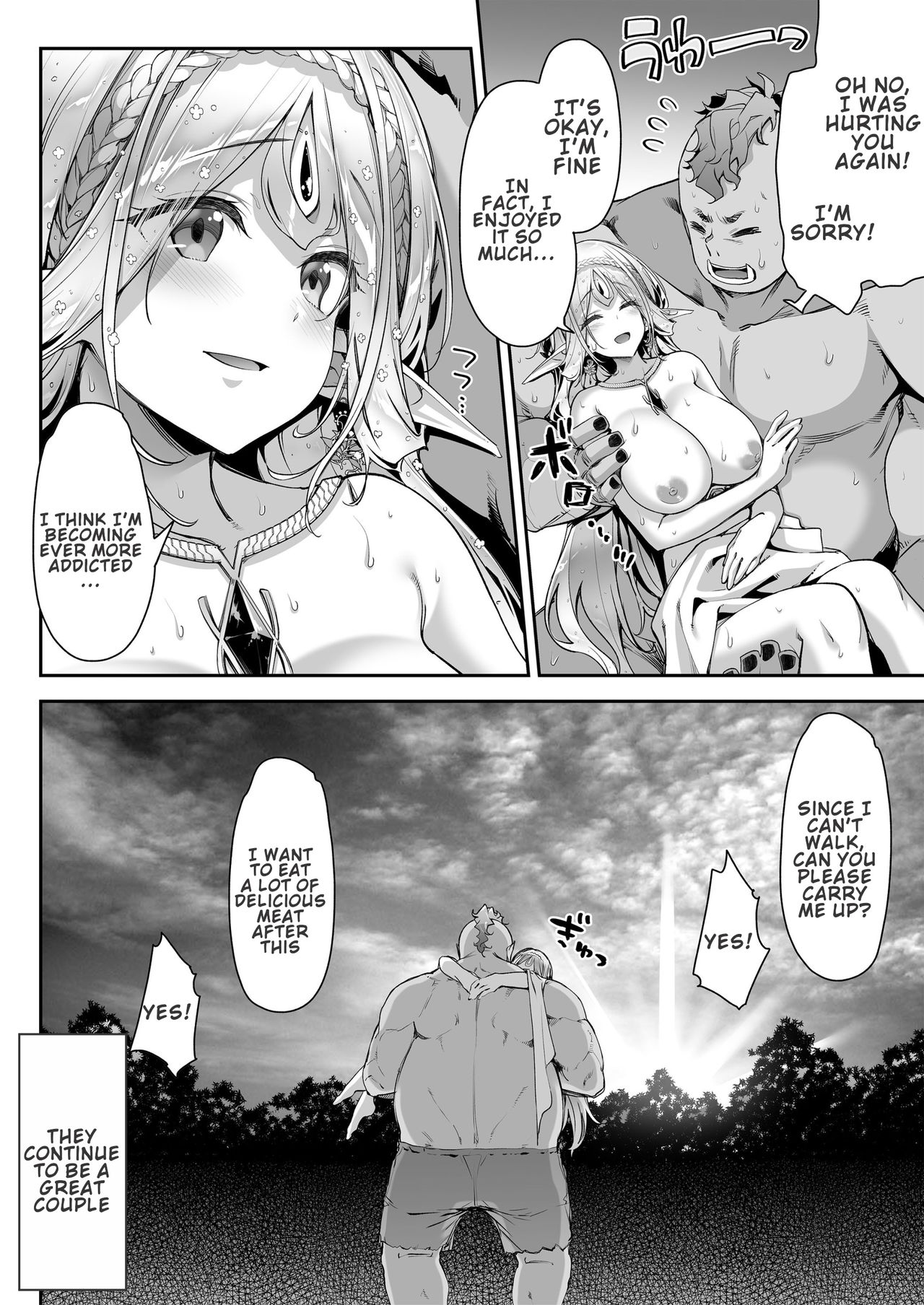 Lewd Elf Likes Orc-kun page 31