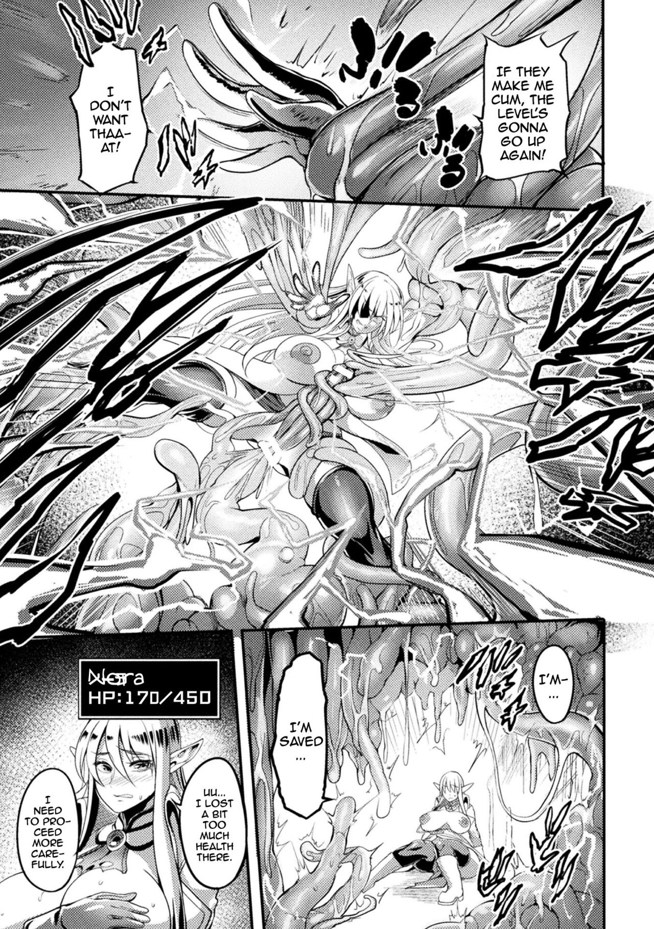 Lewd Trap Dungeon! The Elf Hunting Tentacle Hole Ep.1-3 page 37