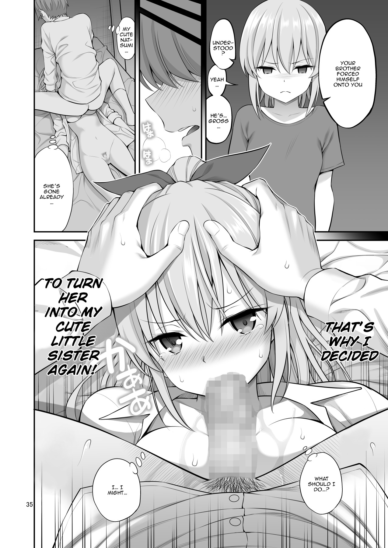Little Sister Hypno Development "I Can't Move My Body!!" page 35