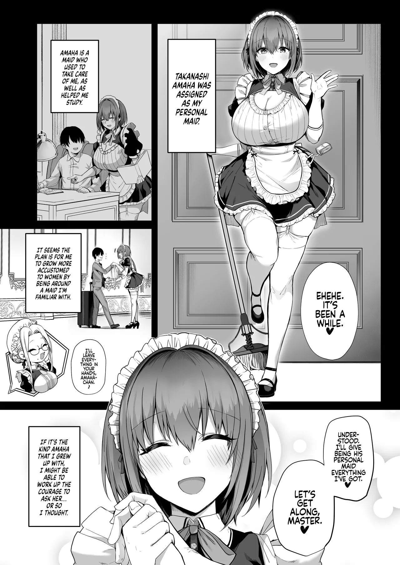 Love Maid - A Story about having lots of Sex with a Sweet, Super-loving Big-breasted Sexy Maid page 10