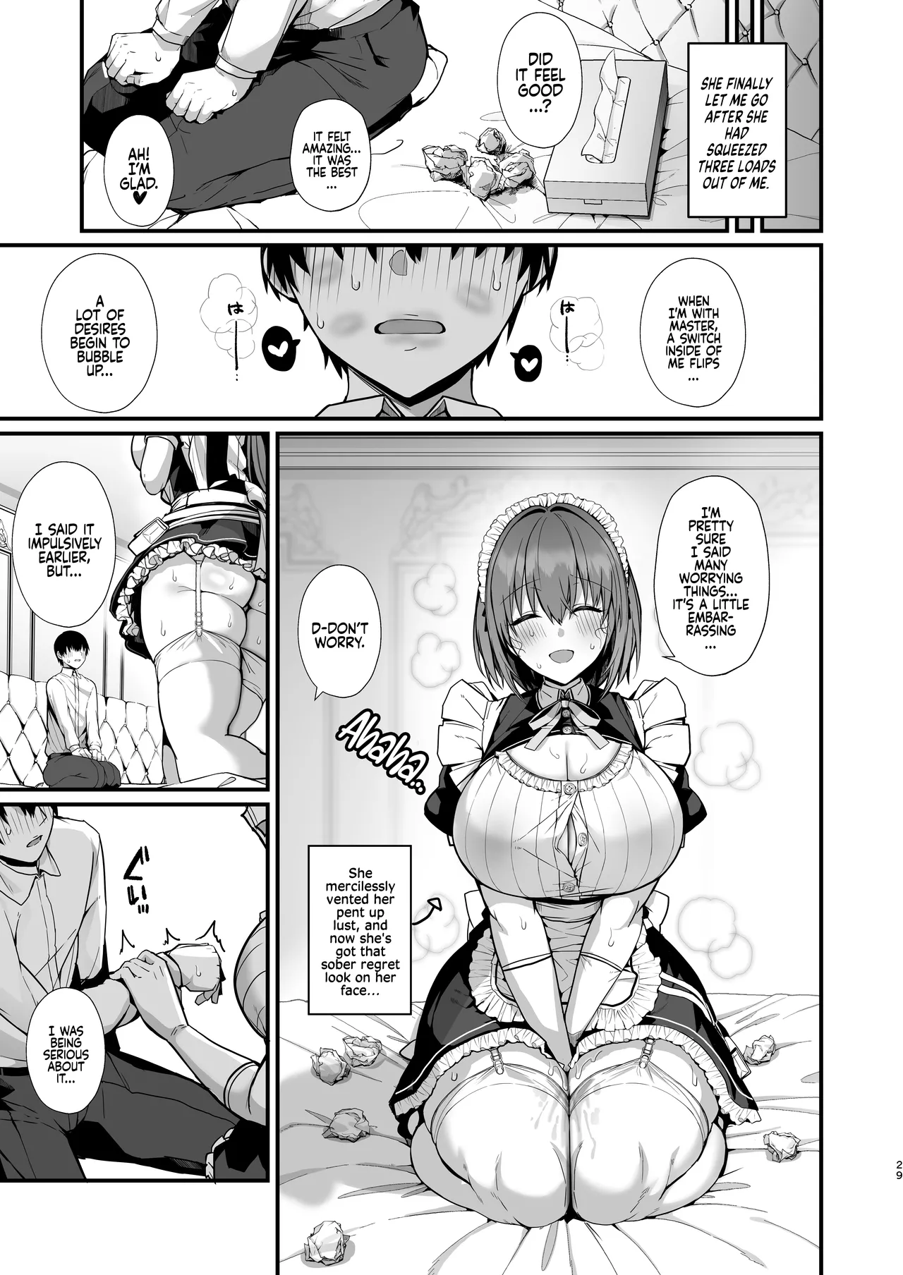 Love Maid - A Story about having lots of Sex with a Sweet, Super-loving Big-breasted Sexy Maid page 30