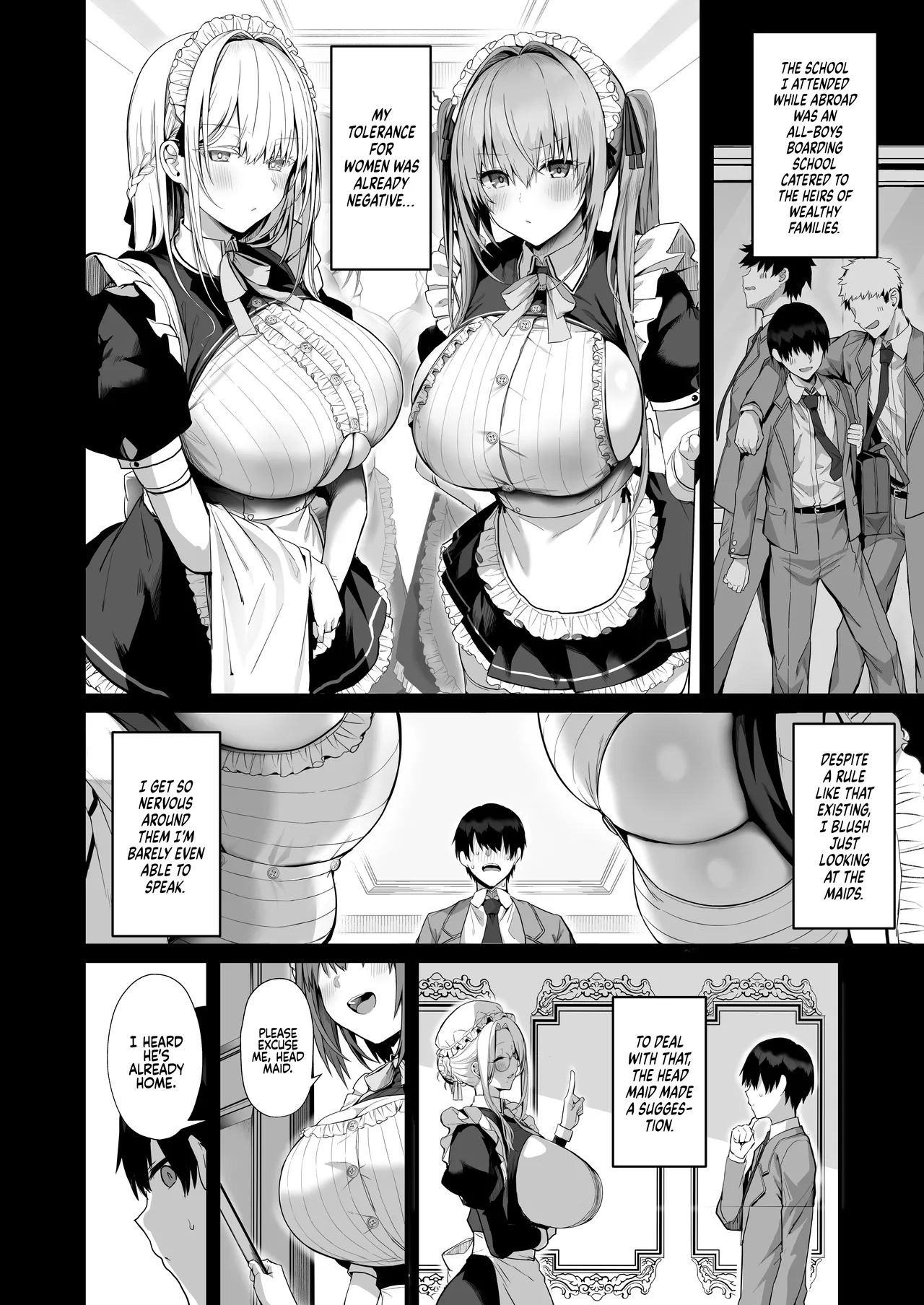 Love Maid - A Story about having lots of Sex with a Sweet, Super-loving Big-breasted Sexy Maid page 9
