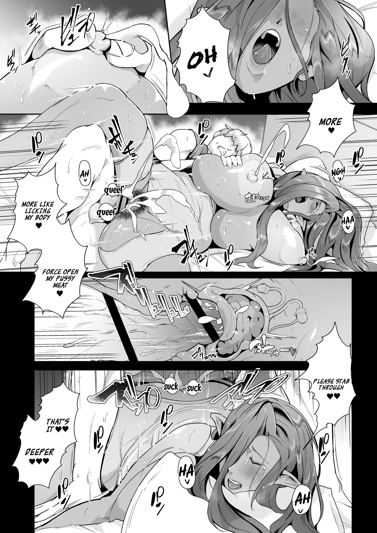 Lovey-dovey Devirginization Life with a Big Titty Middle Aged Dark Elf Woman page 23