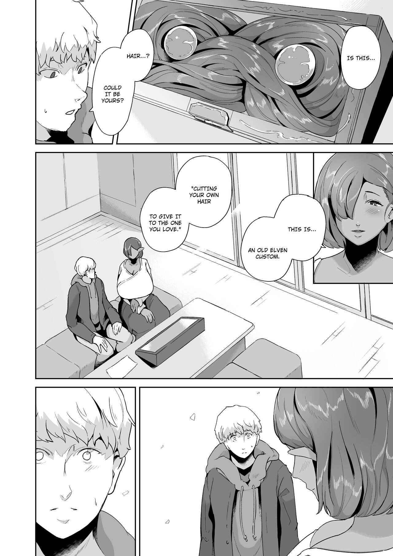 Lovey-dovey Devirginization Life with a Big Titty Middle Aged Dark Elf Woman page 43