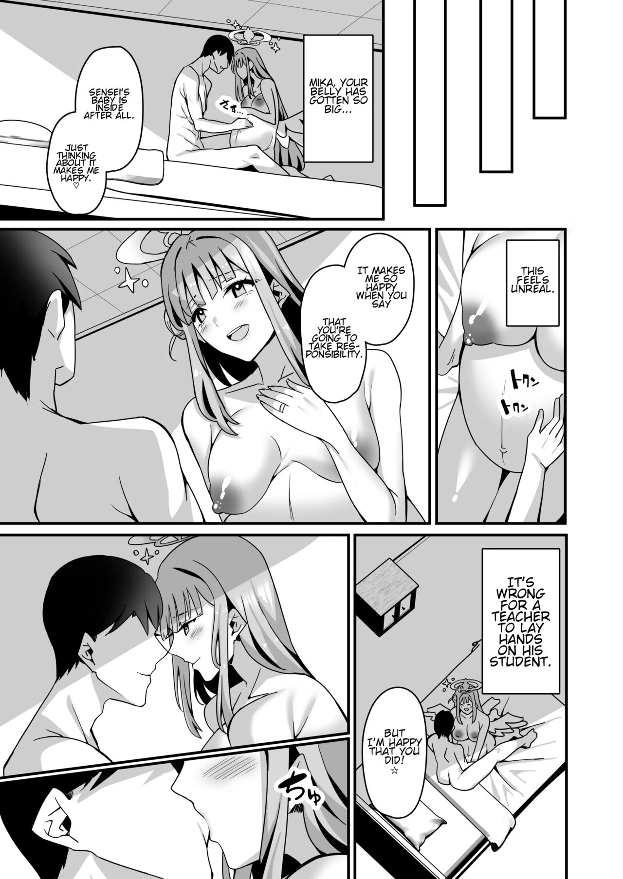 Lovey Dovey Impregnation Sex With Mika! page 26