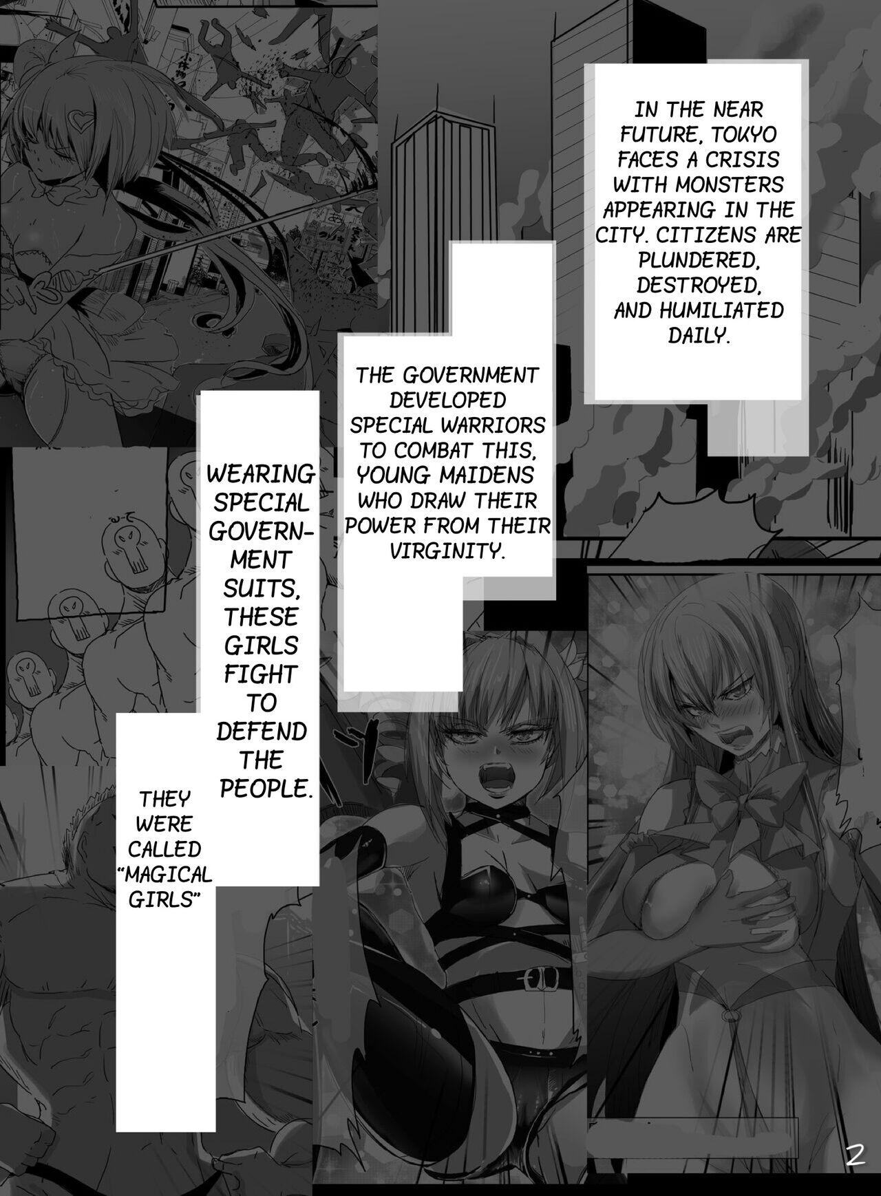 Magical Girl VS Machine Rape Training page 2