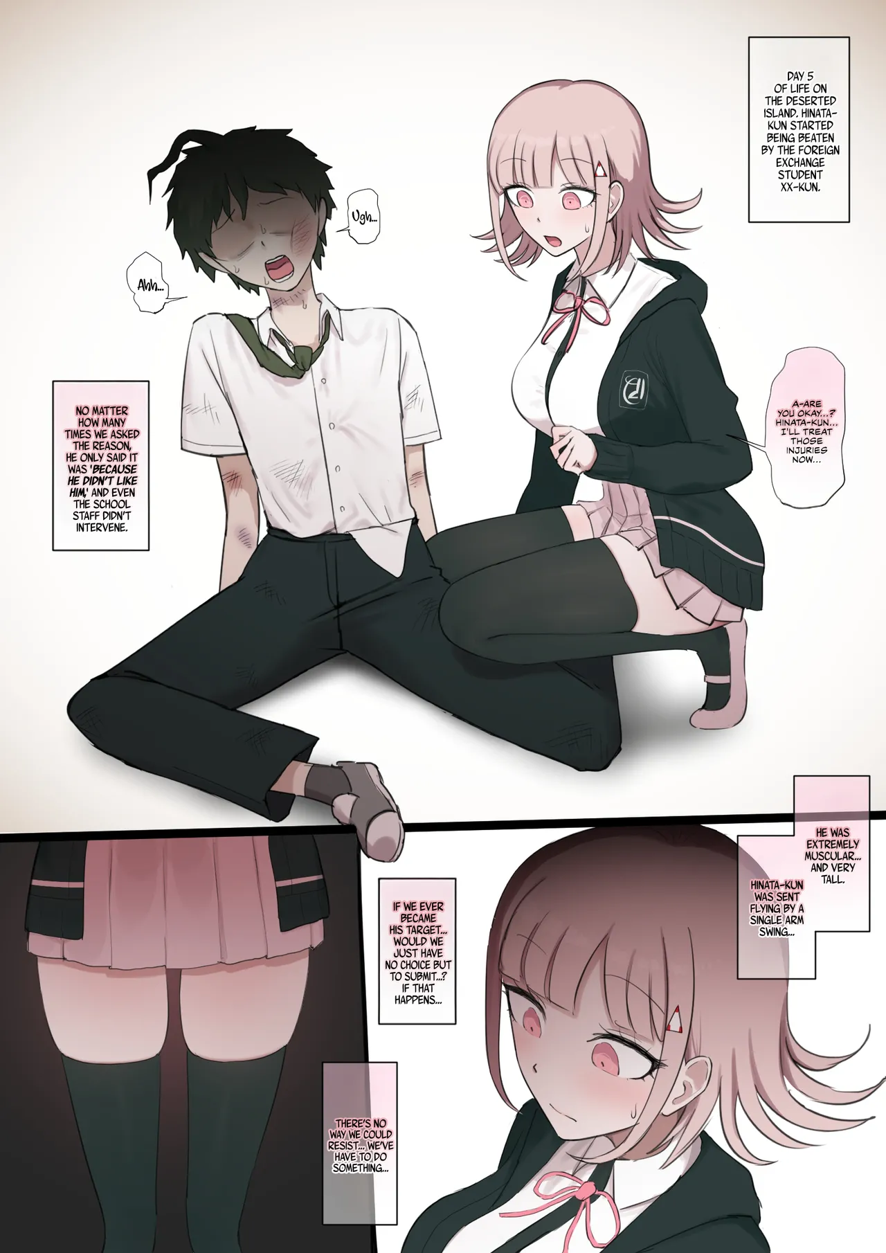 Mahiru x Nanami BBC part 1 + Nanami x Mahiru BBC 2 + Nanami ×BBC 3 page 4