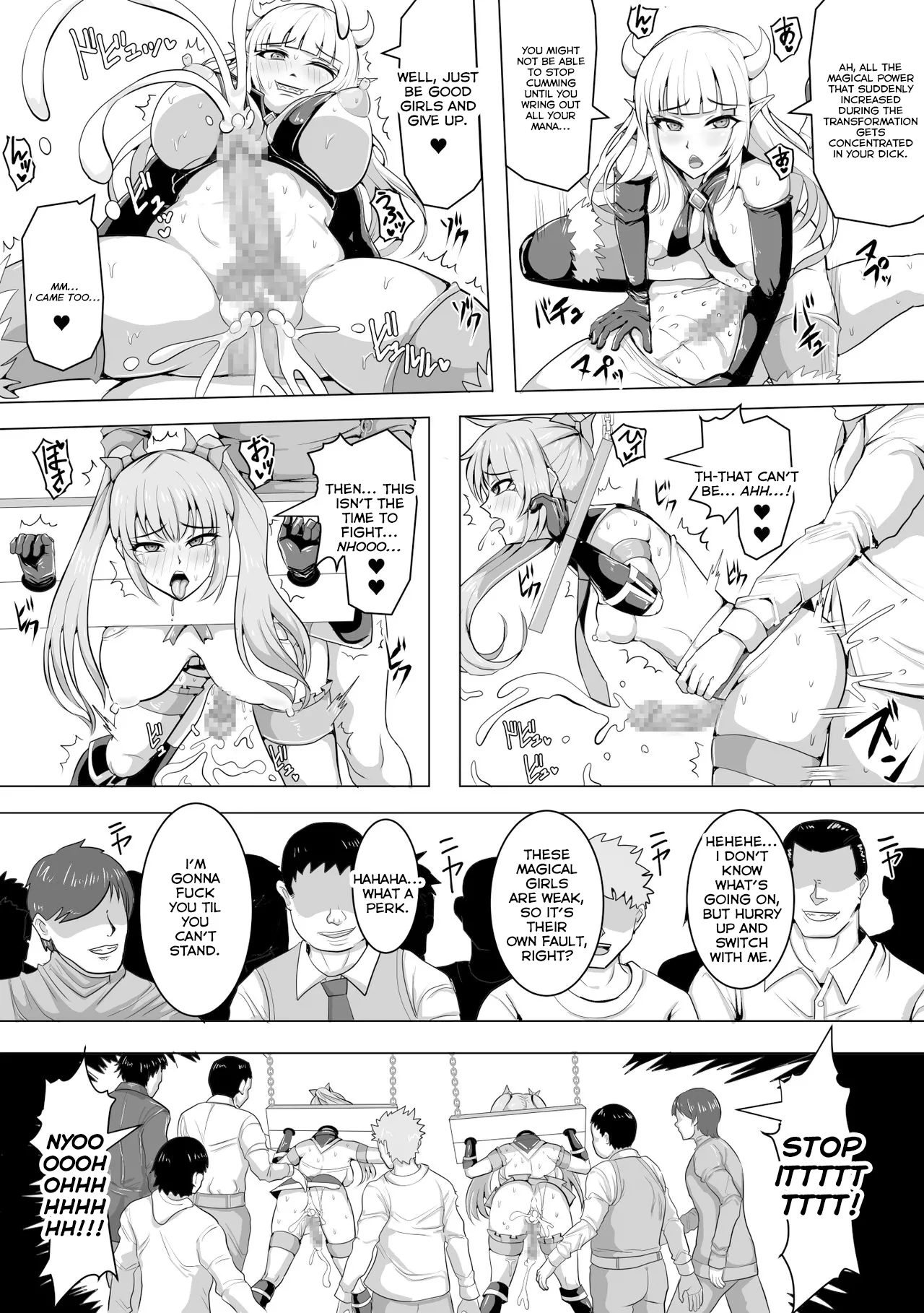 Mahou Shoujo Magical Peach & Blue ~Futanari Shasei Jigoku~ page 28