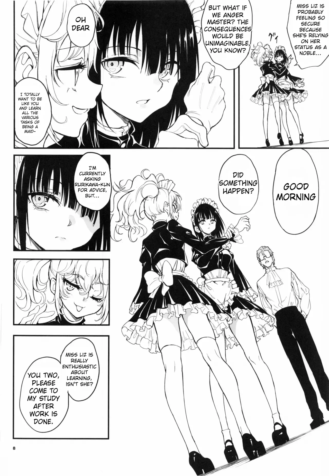 Maid Kyouiku. 9 -Botsuraku Kizoku Rurikawa Tsubaki- page 8