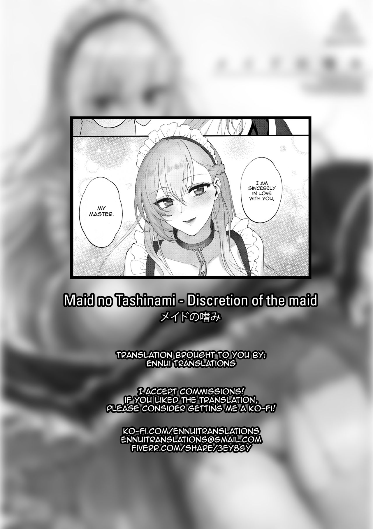 Maid no Tashinami - Discretion of the maid page 27