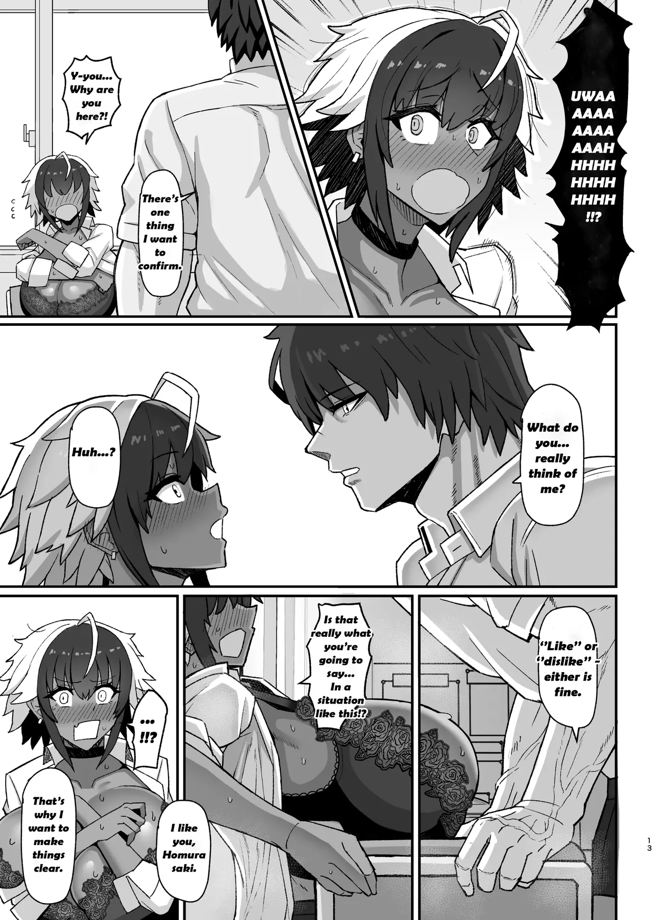 Maki-chan vs Kurokawa-kun - Does the Tanned, Big-Breasted, Boyish Succubus Dream of Being a Cum-Whore? page 12