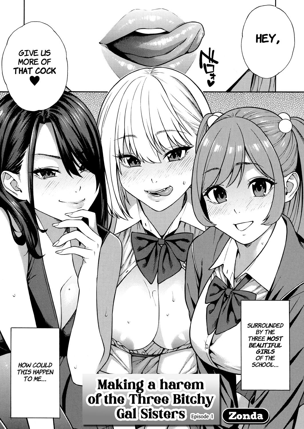 Making a Harem of the Three Bitchy Gal Sisters - Episode 1 page 2