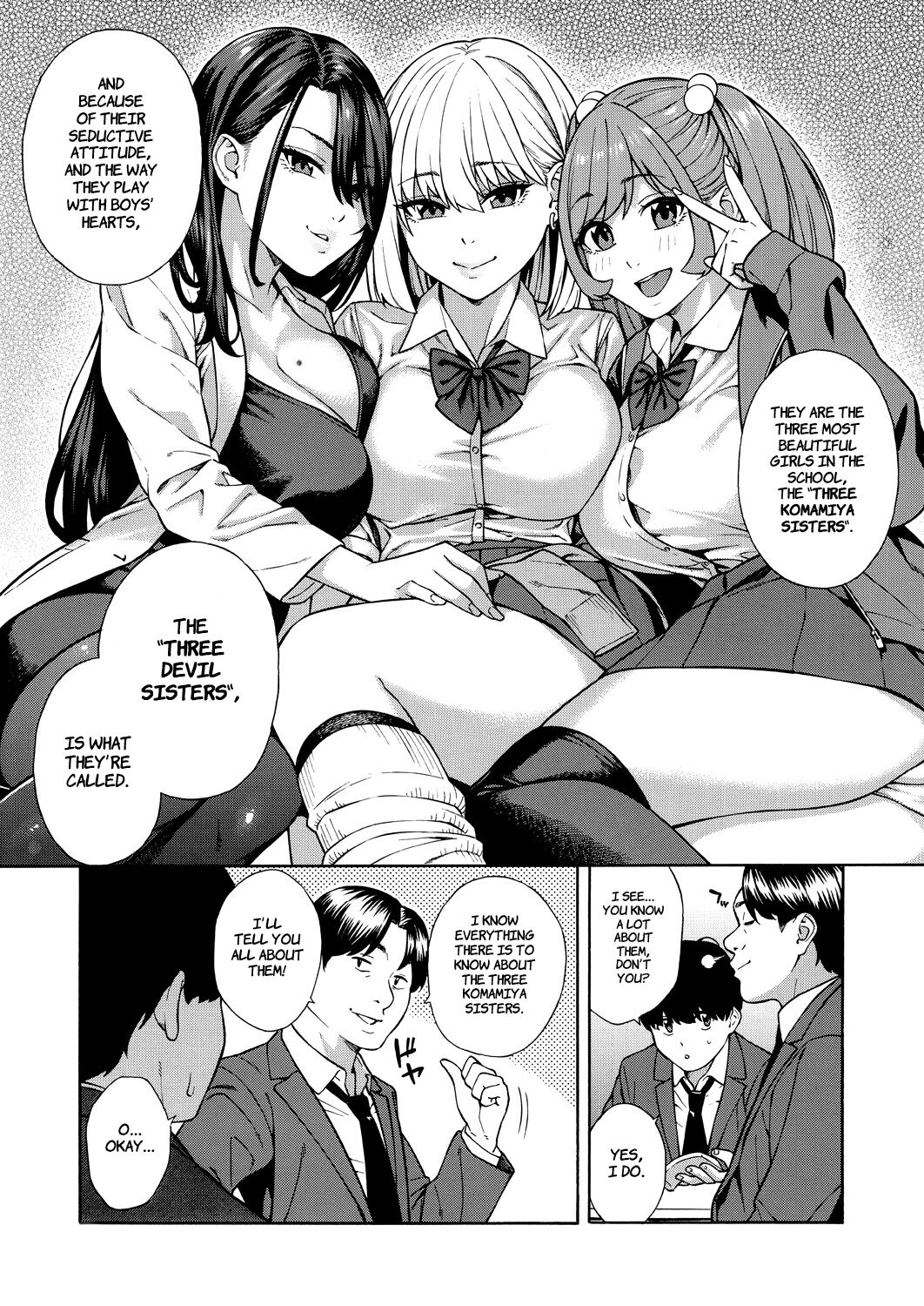Making a Harem of the Three Bitchy Gal Sisters - Episode 1 page 9