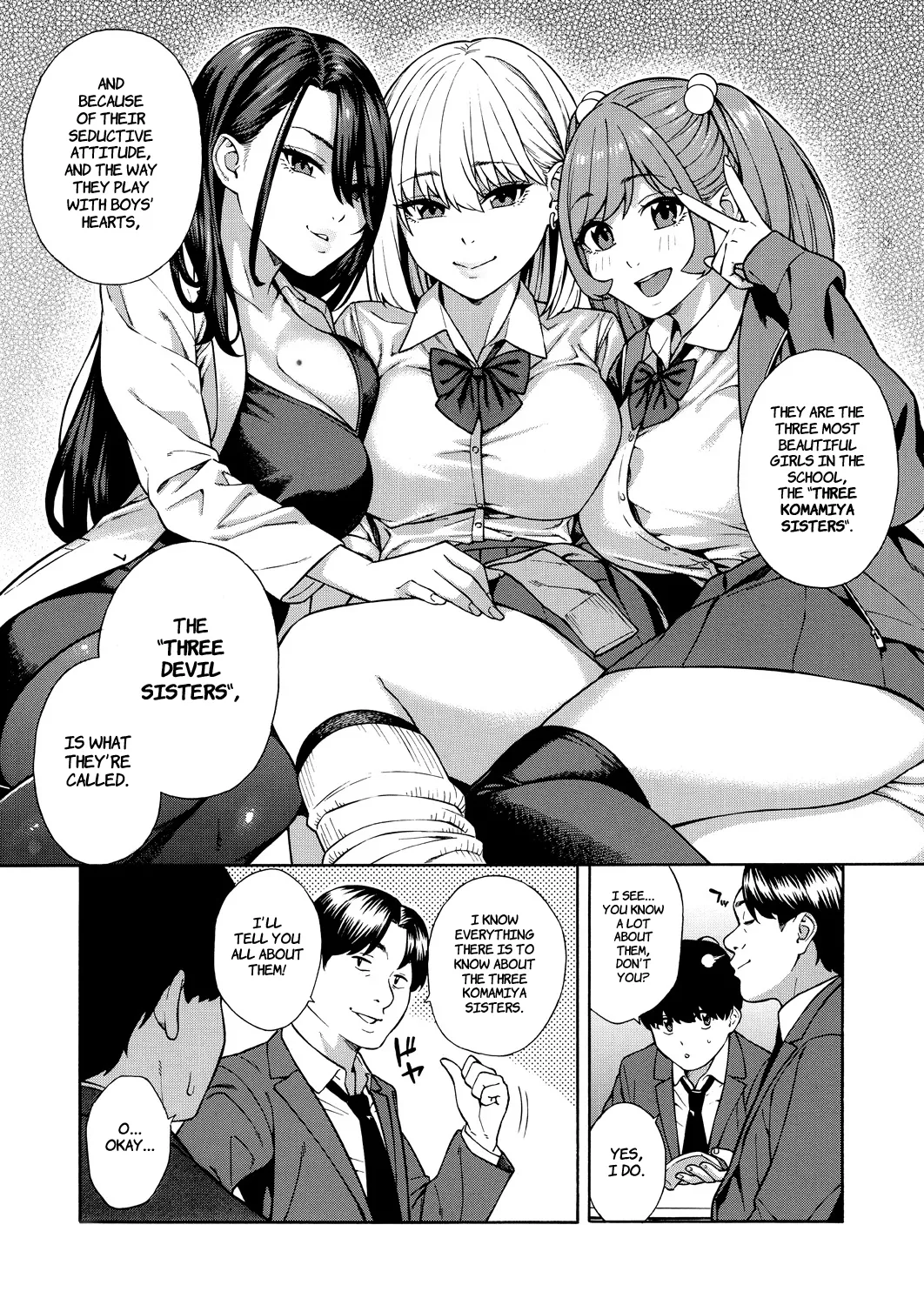 Making a Harem of the Three Bitchy Gal Sisters - Part 1-2 page 10