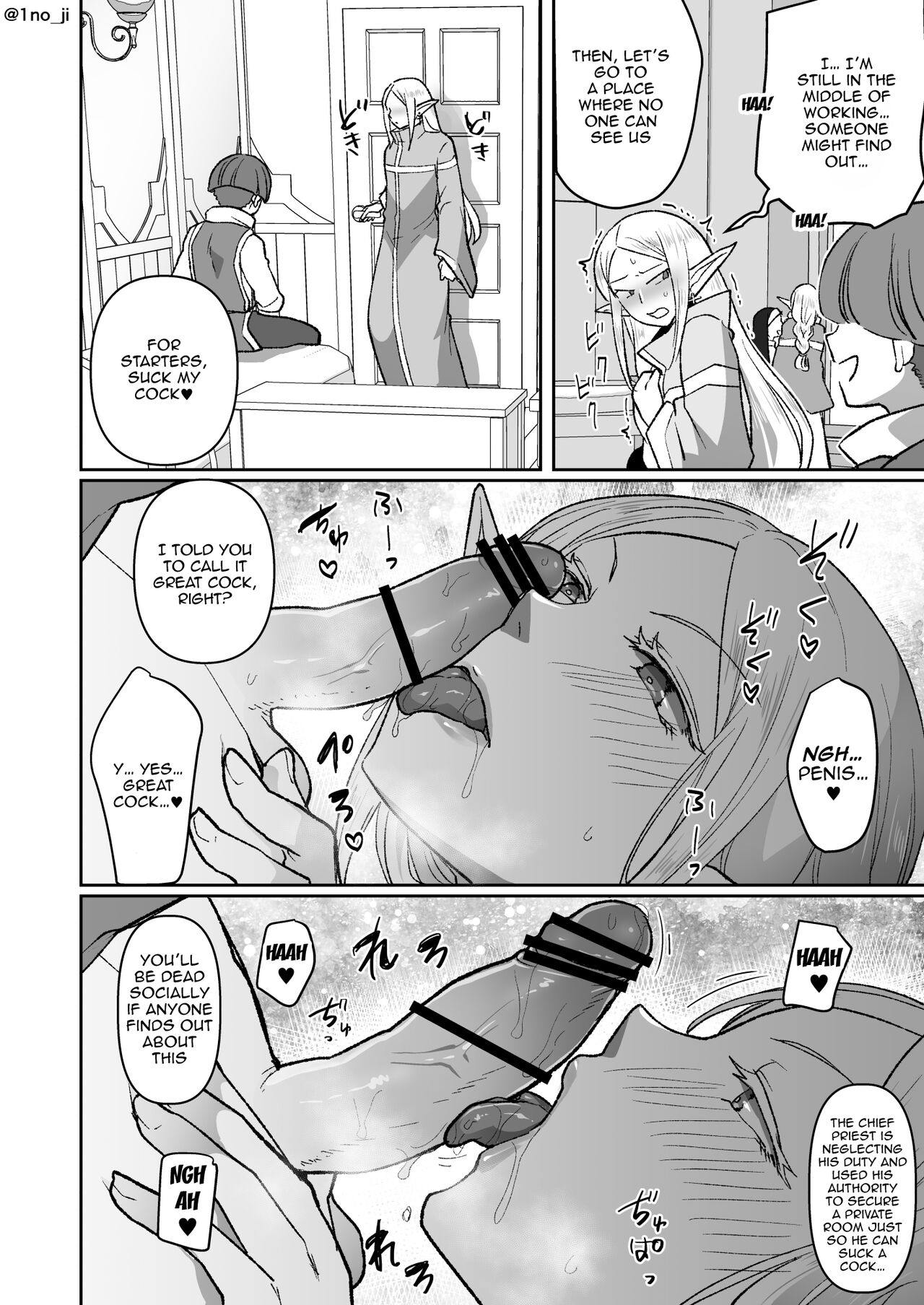 Making An Evil Elf Repent by Turning Her Into a Shemale with Magic page 15