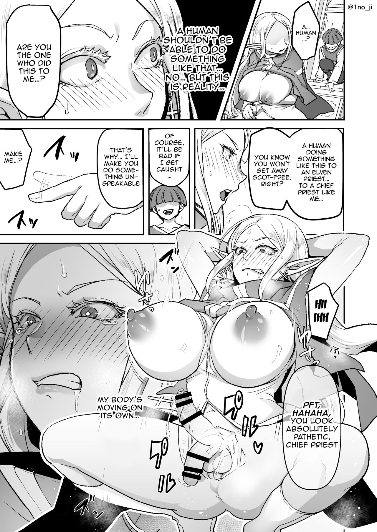 Making An Evil Elf Repent by Turning Her Into a Shemale with Magic page 4