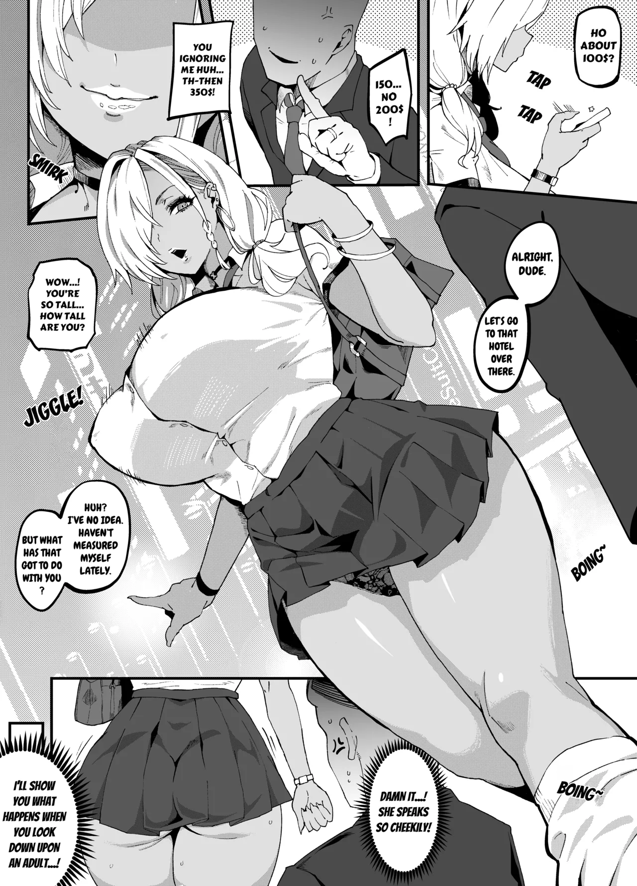 Making the Tall Plump Tough Bitch Gal understand her Place page 4