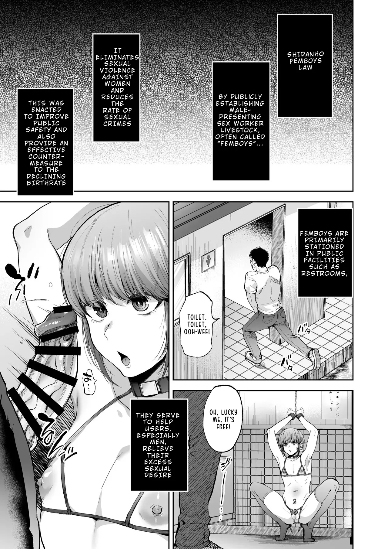 Male Sex Slaves Living in the Femboy-Law Society page 7