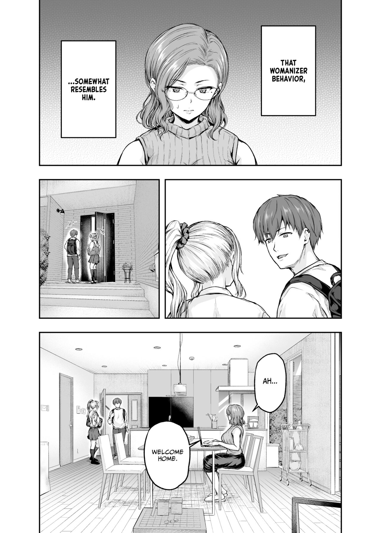 Mama ga Muchuu na Musume no Kareshi 1 - Kono Chinpo wa Kyouikujou Yoroshikunai node Mama ga Shori Shimasu. page 32