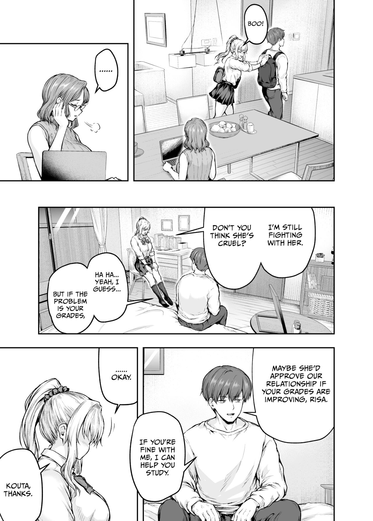 Mama ga Muchuu na Musume no Kareshi 1 - Kono Chinpo wa Kyouikujou Yoroshikunai node Mama ga Shori Shimasu. page 34