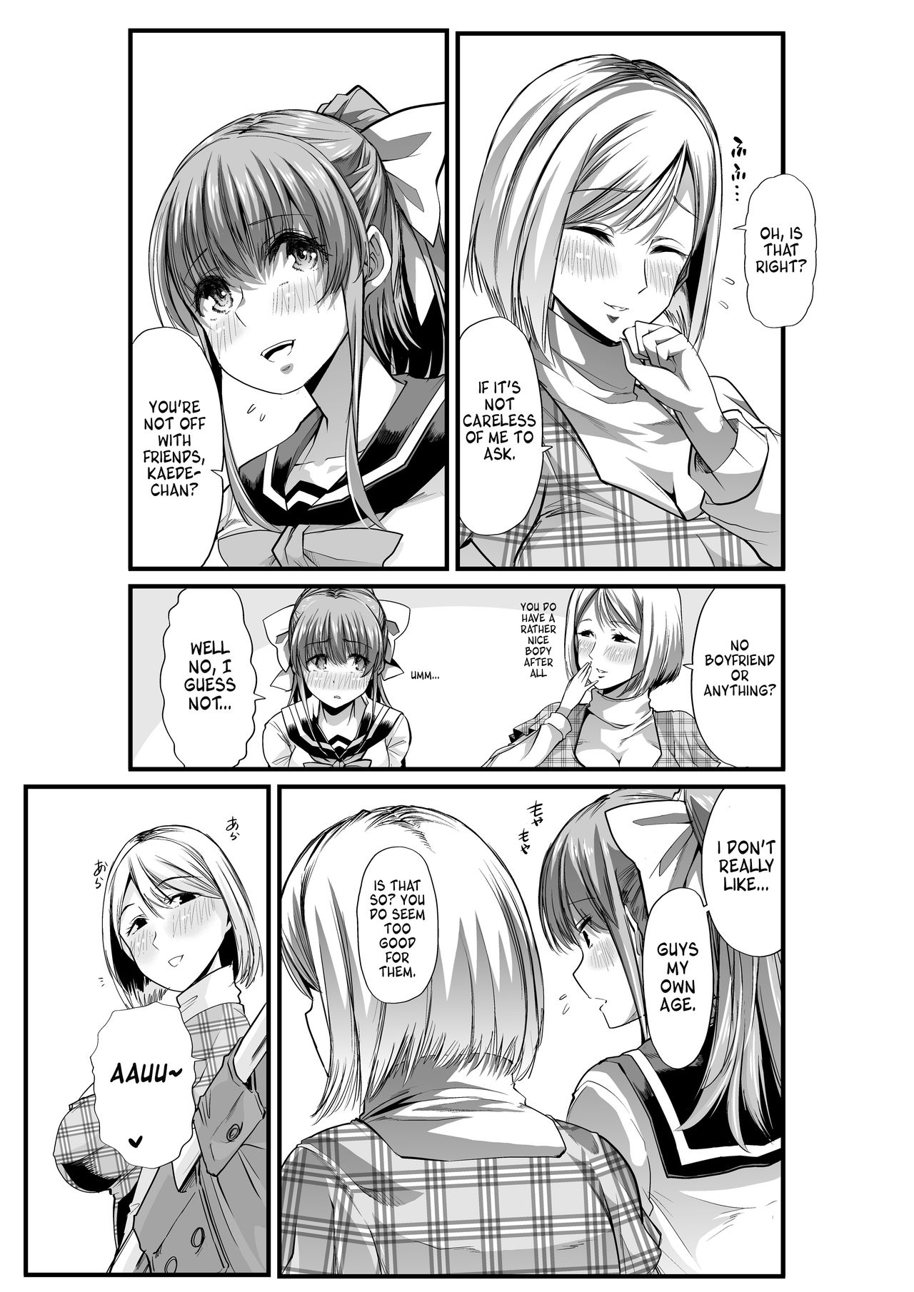 Mama to? ~Osanpo Shikoshiko to Onee-chan no Kuchiutsushi Milk~ page 4