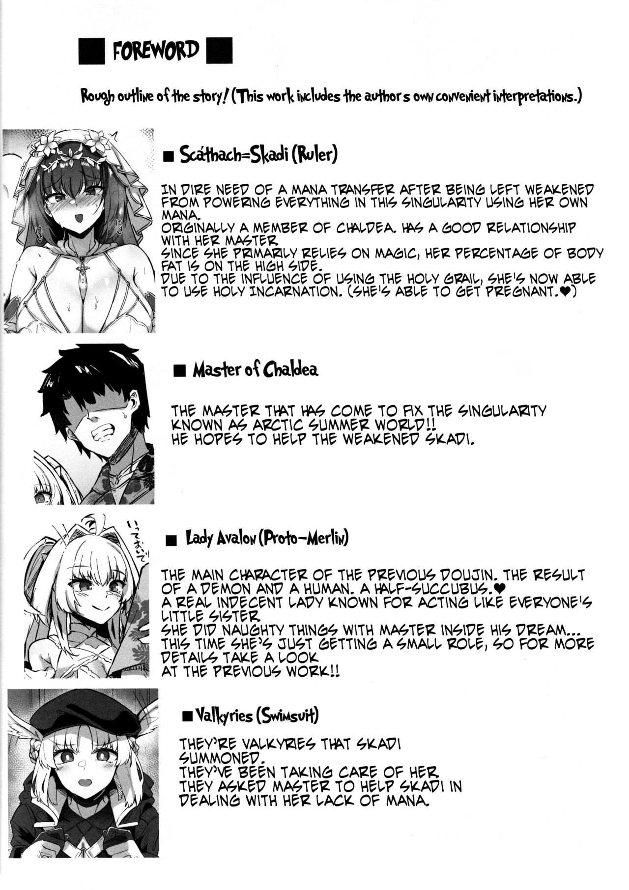 Manatsu no Chaldea Summer Vacation Hanayome Skadi ni Maryoku Kyoukyuu Shite Kekkon Suru Hon page 4