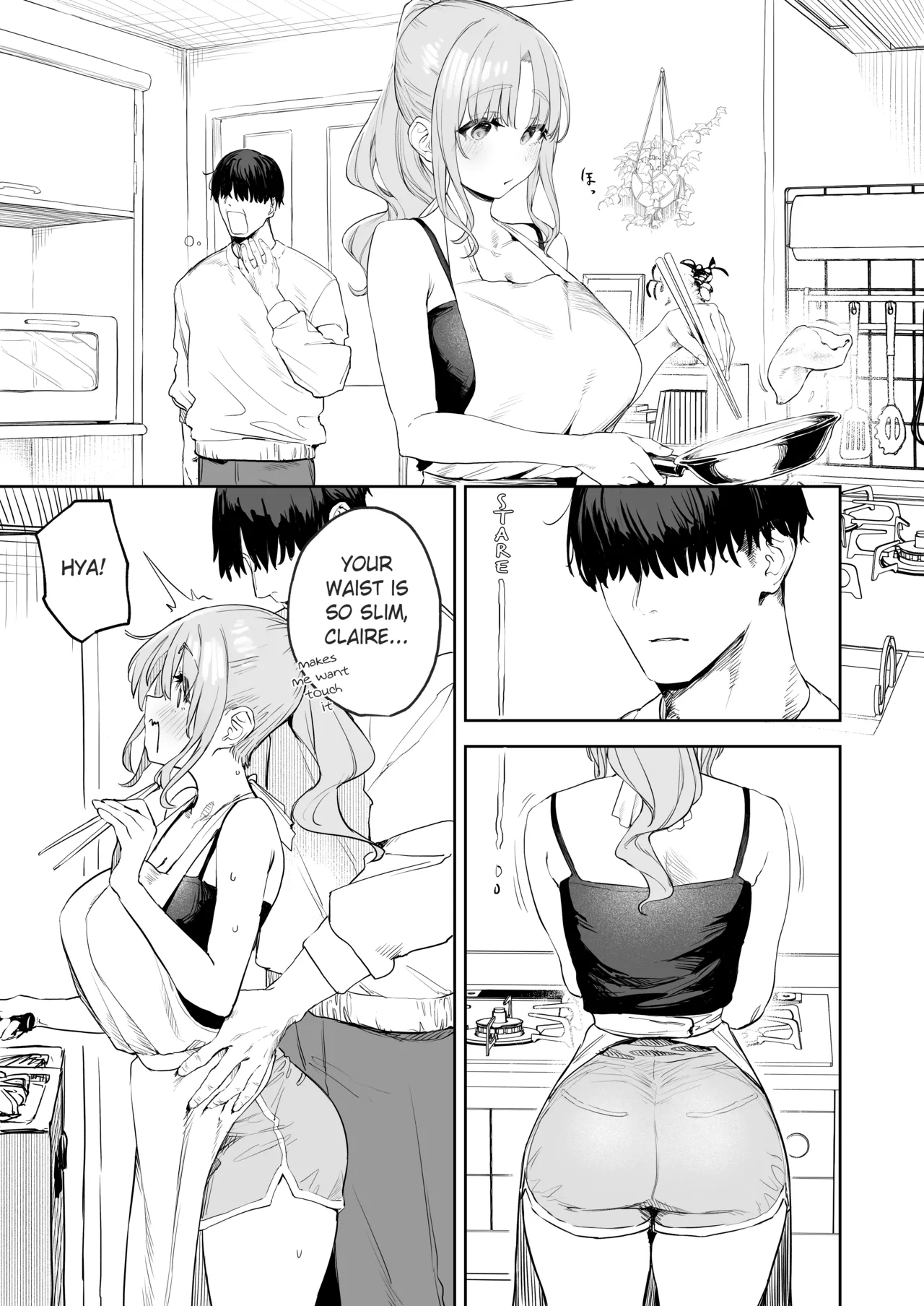 Manga about Claire-san Weak Pussy page 1