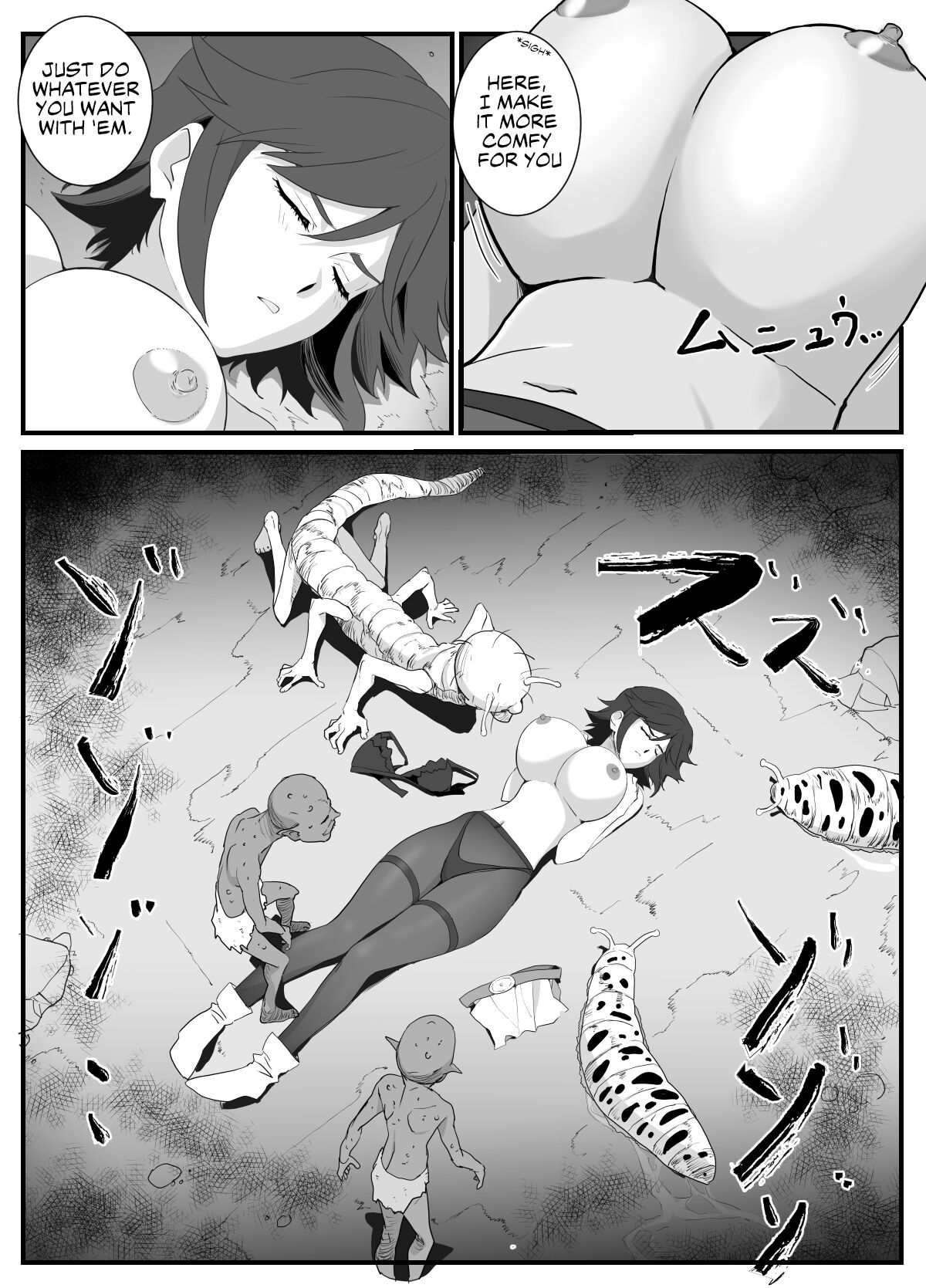 Married Adventurer Cave Adventuring ~Low Rank Monsters Boob Service~ page 18