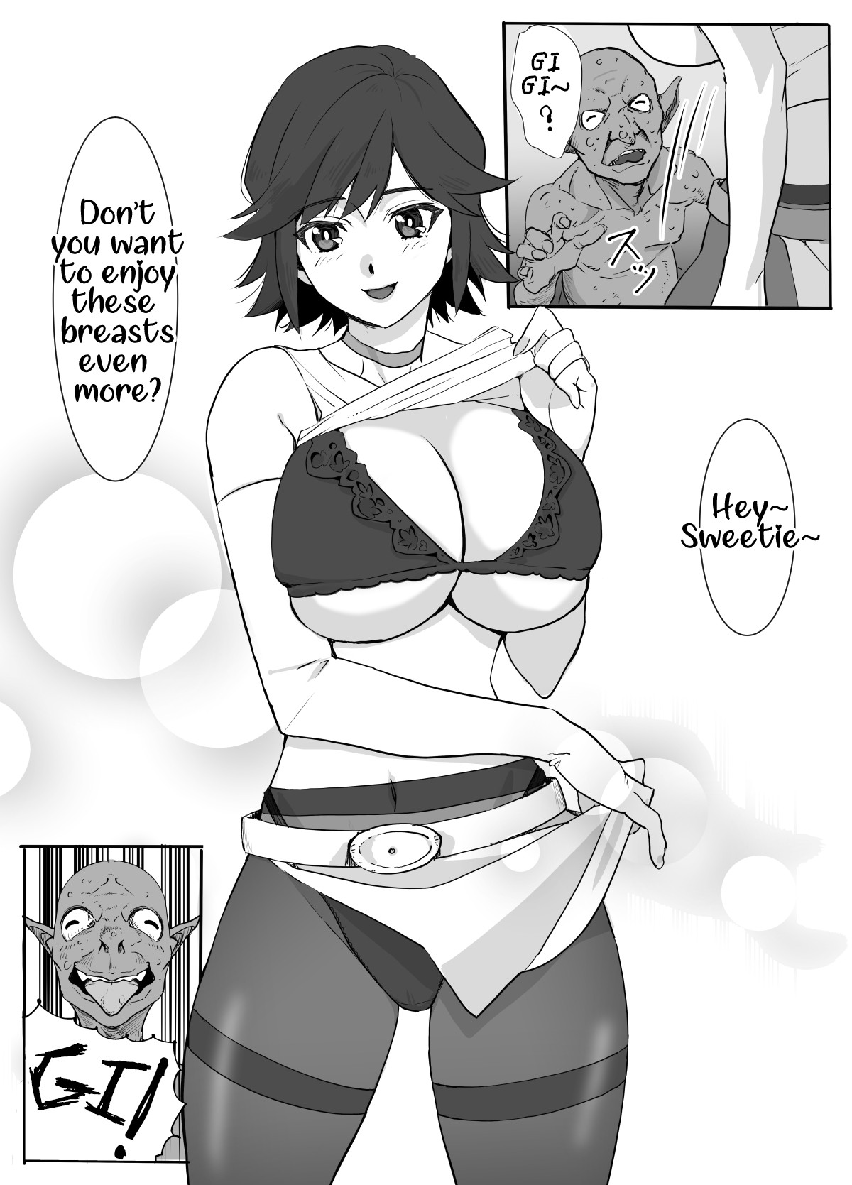 Married Adventurer Cave Adventuring ~Low Rank Monsters Boob Service~ page 9