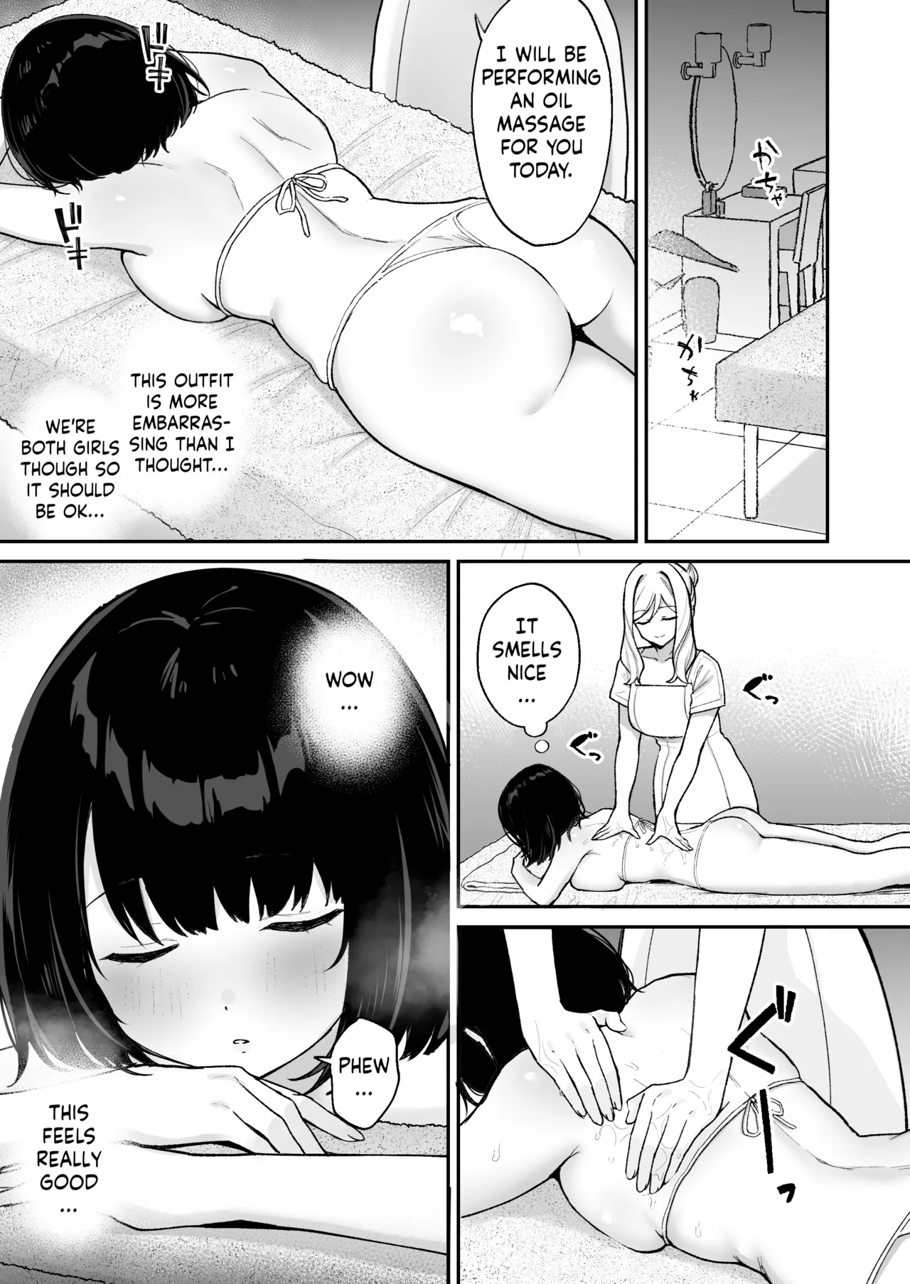 Massage-ten de Futanari Bijo ni Portio Acme Shikomareru Onnanoko page 4