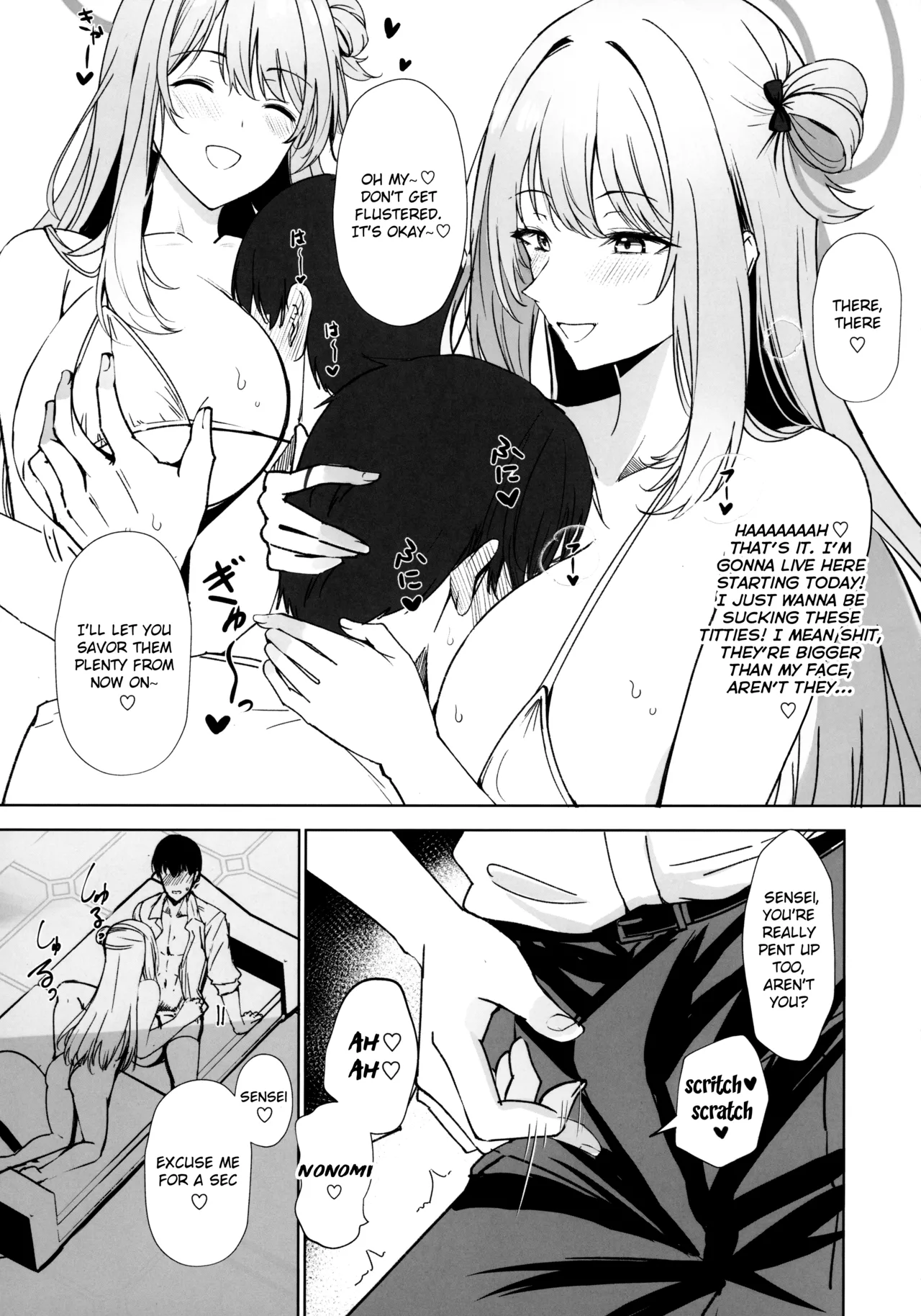 Max Affection A Book in which Sensei Gets His Jizz Milked Until Passing Out From Fully Consensual Sweet Loving Bareback Mating with a Pretty Girl with Huge M Cup Tits page 10