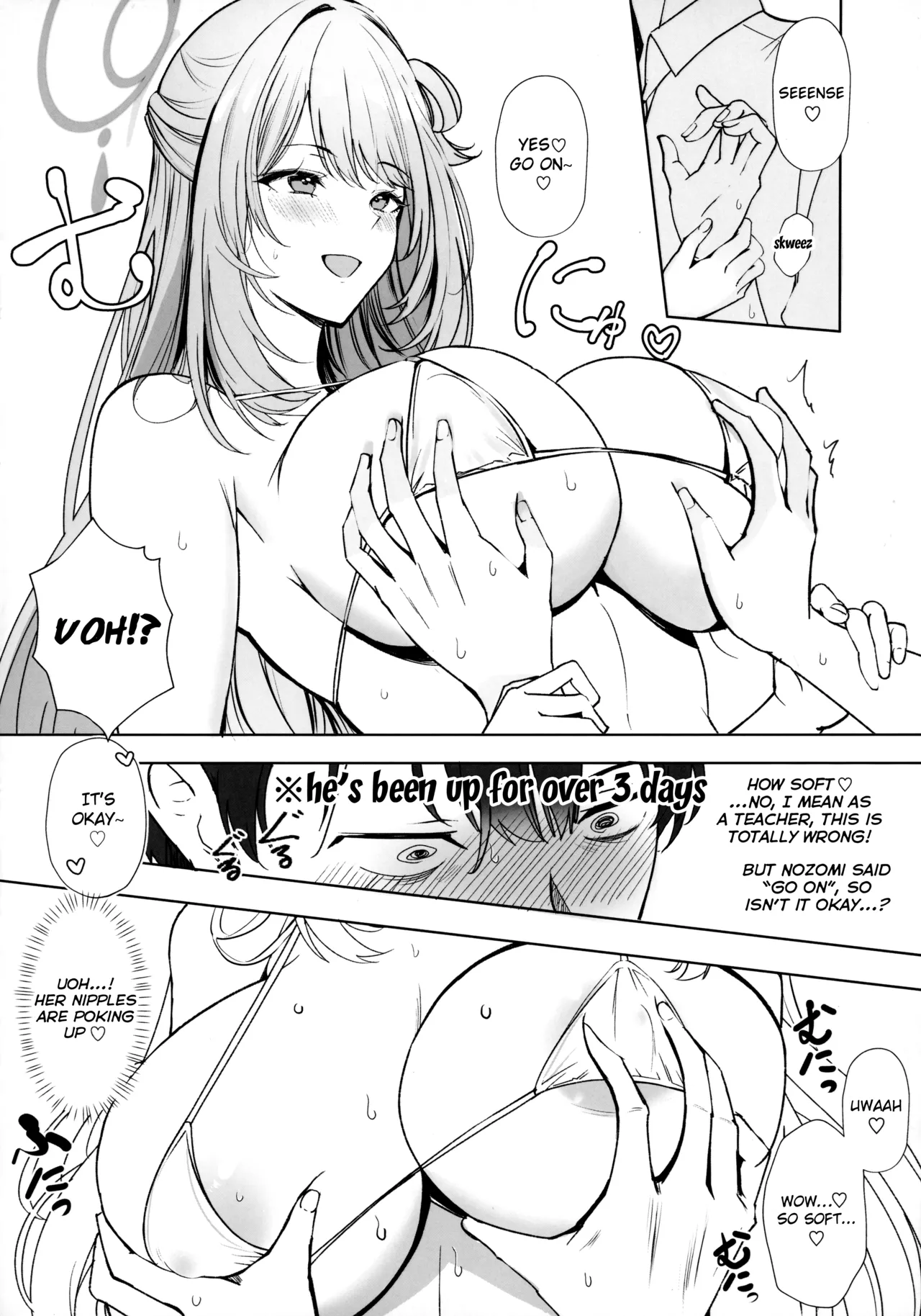 Max Affection A Book in which Sensei Gets His Jizz Milked Until Passing Out From Fully Consensual Sweet Loving Bareback Mating with a Pretty Girl with Huge M Cup Tits page 9